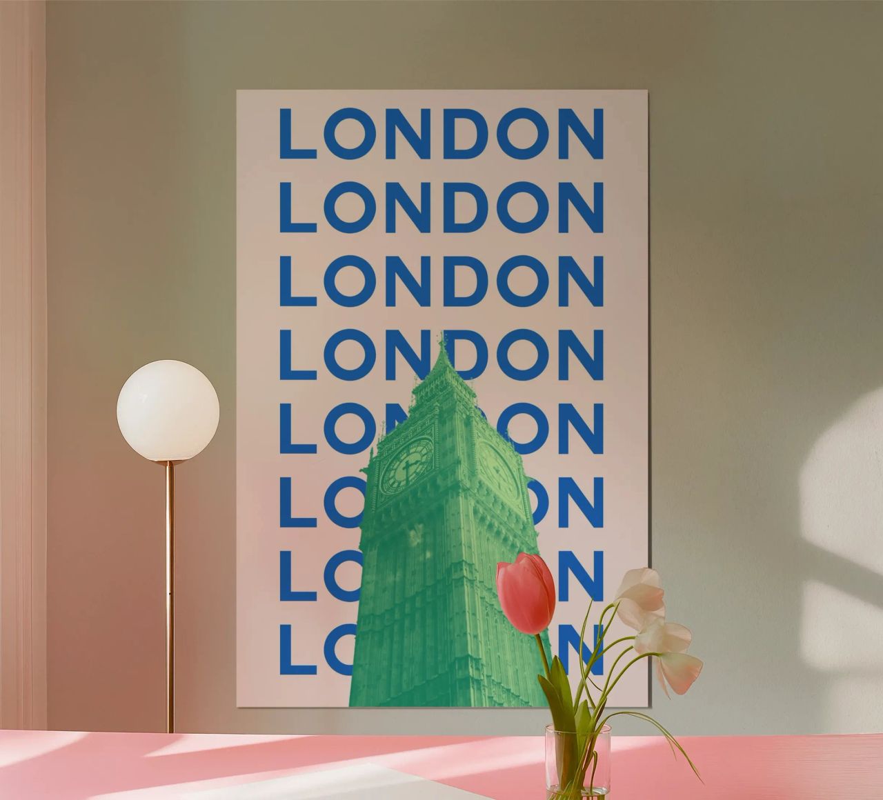 London Big Ben Kunst - Iconic Pop Stadtbild Dekor Trendy Poster von NorwesClub