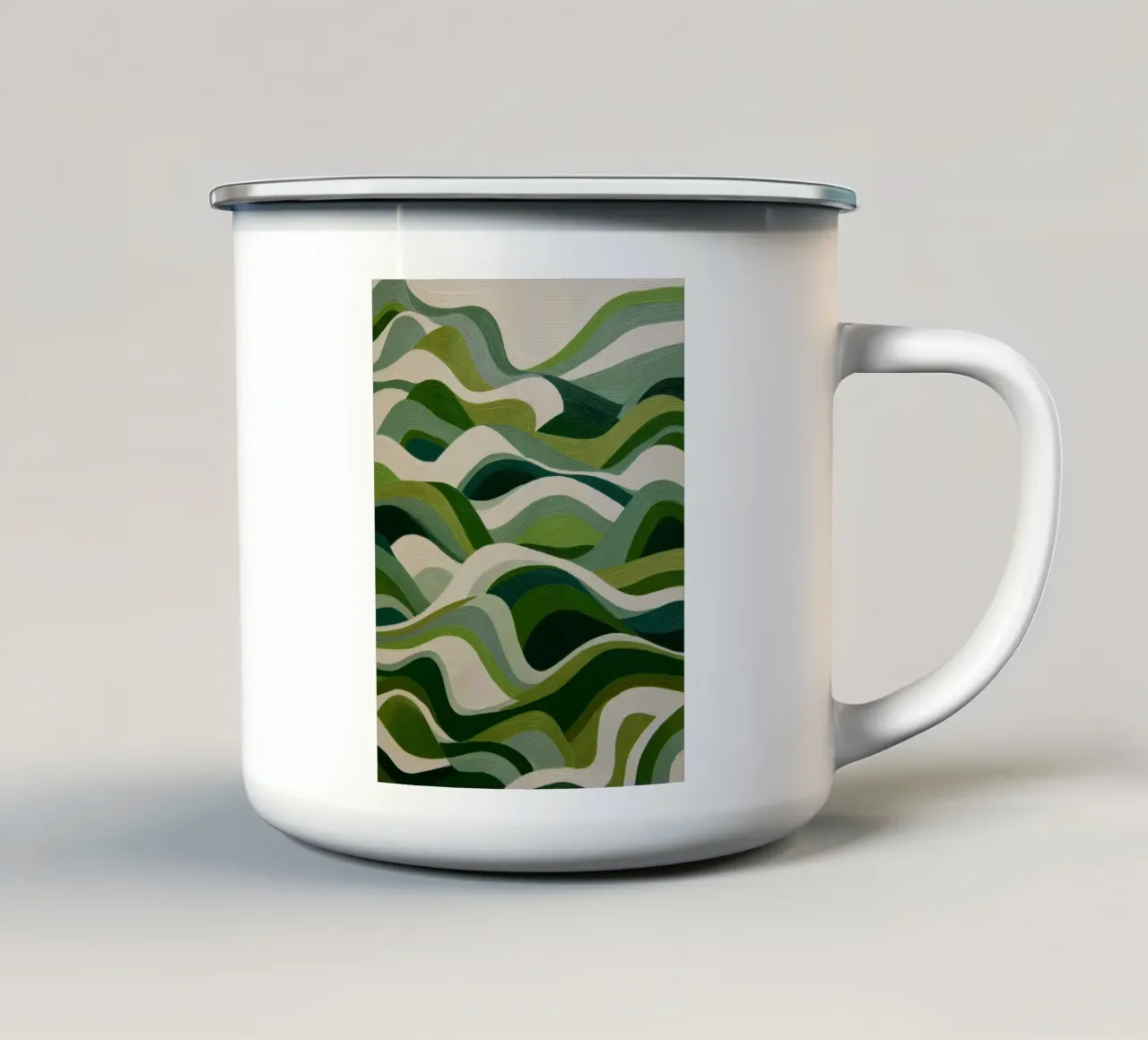Verde tazza in smalto da Imagine