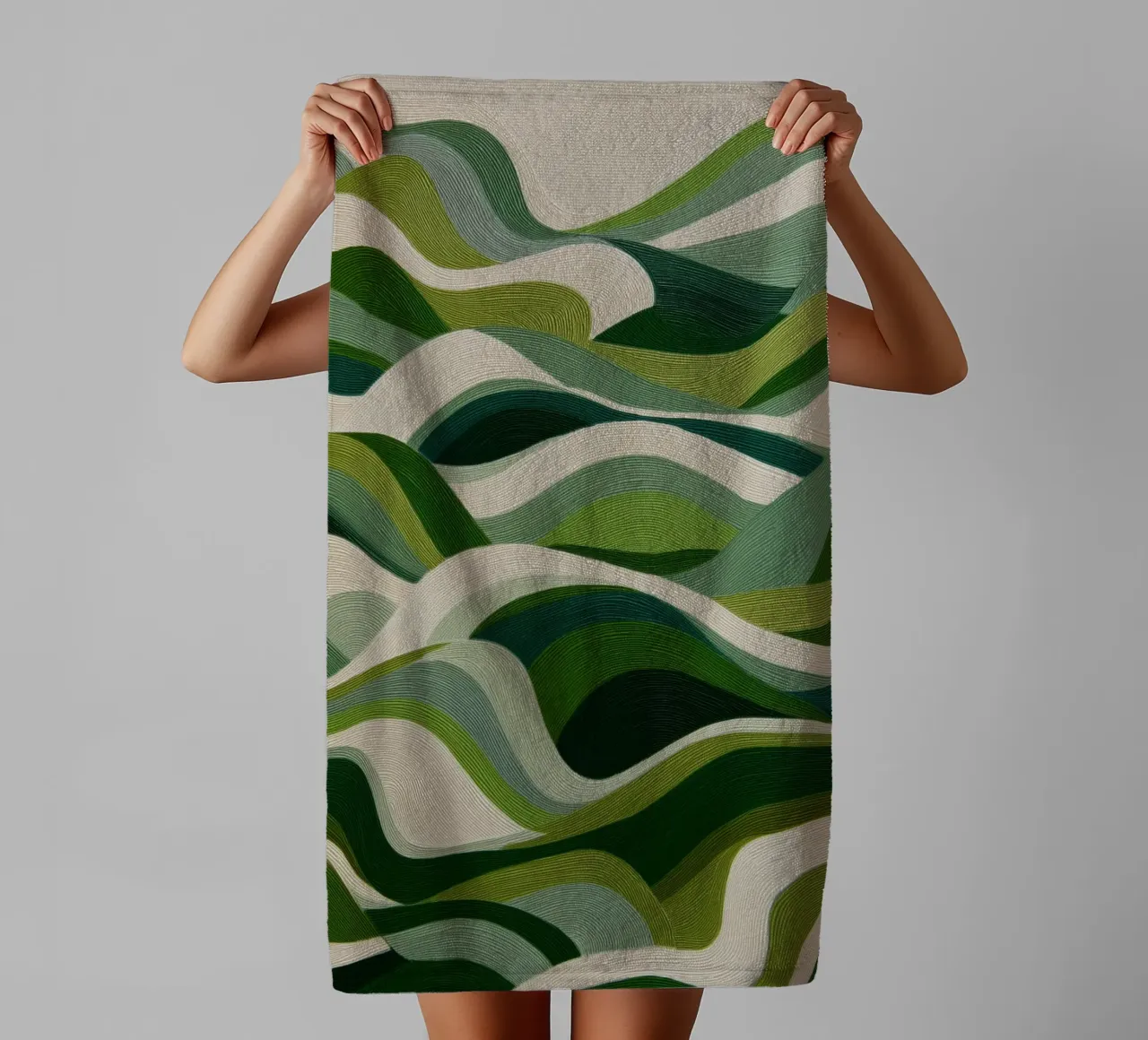 Verde asciugamano da bagno da Imagine