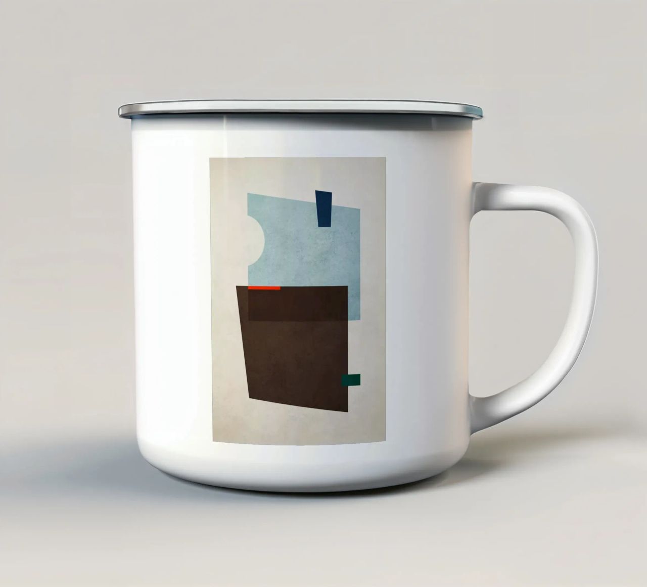 Geometric Shapes no. 11 Emaille Tasse von adrianooliveira