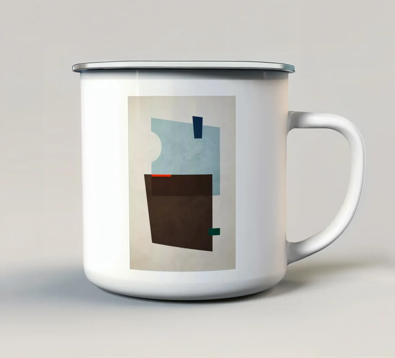 Geometric Shapes no. 11 tazza in smalto da adrianooliveira