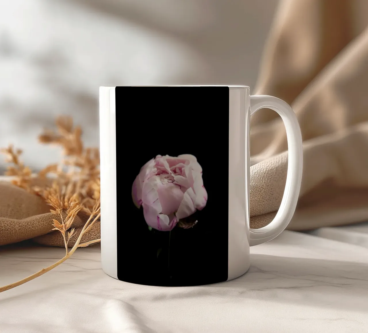 Rosa Centifolia tazza in ceramica da Studio One