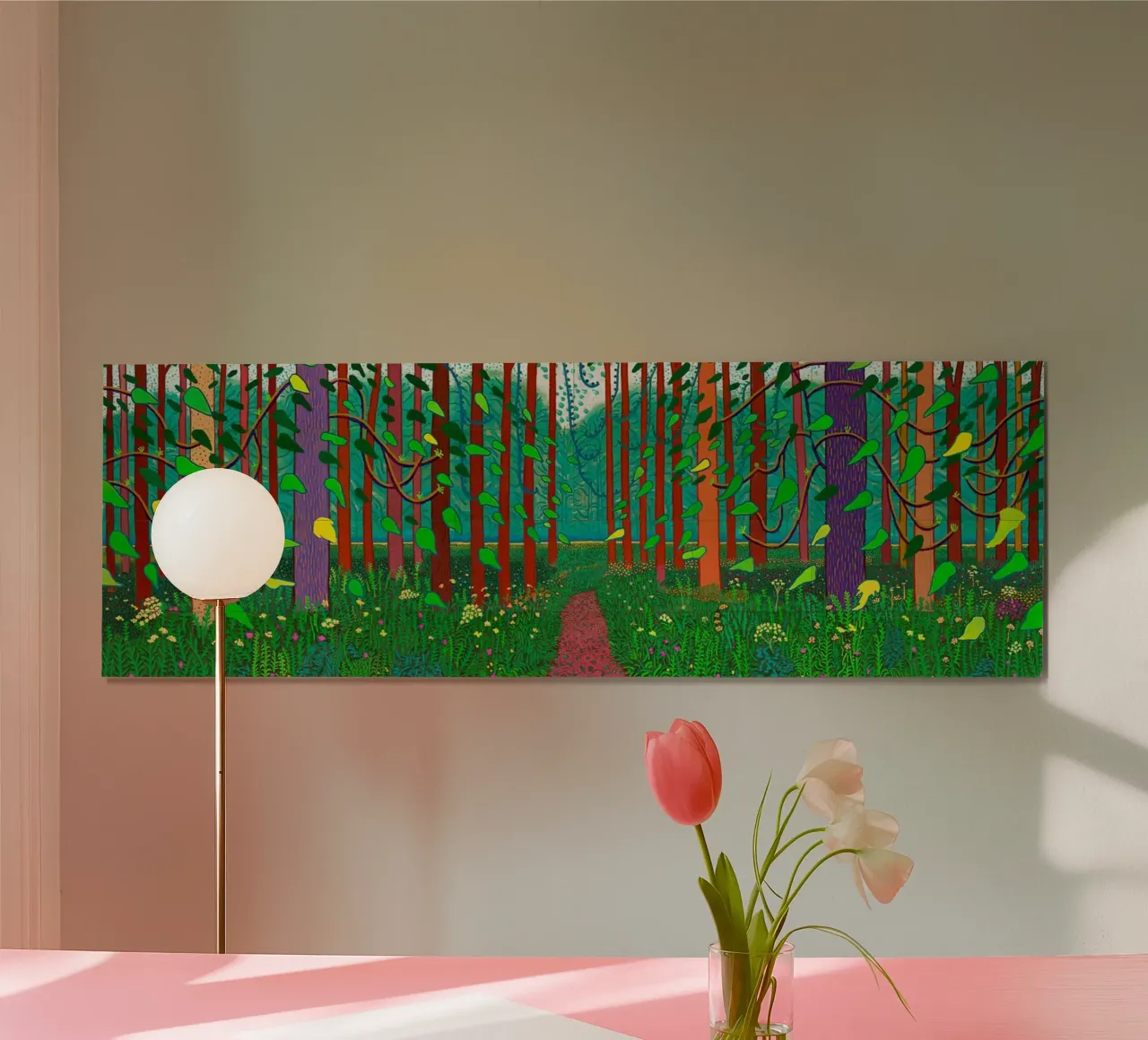 L'arrivo della primavera poster con telaio in legno da khanrosie