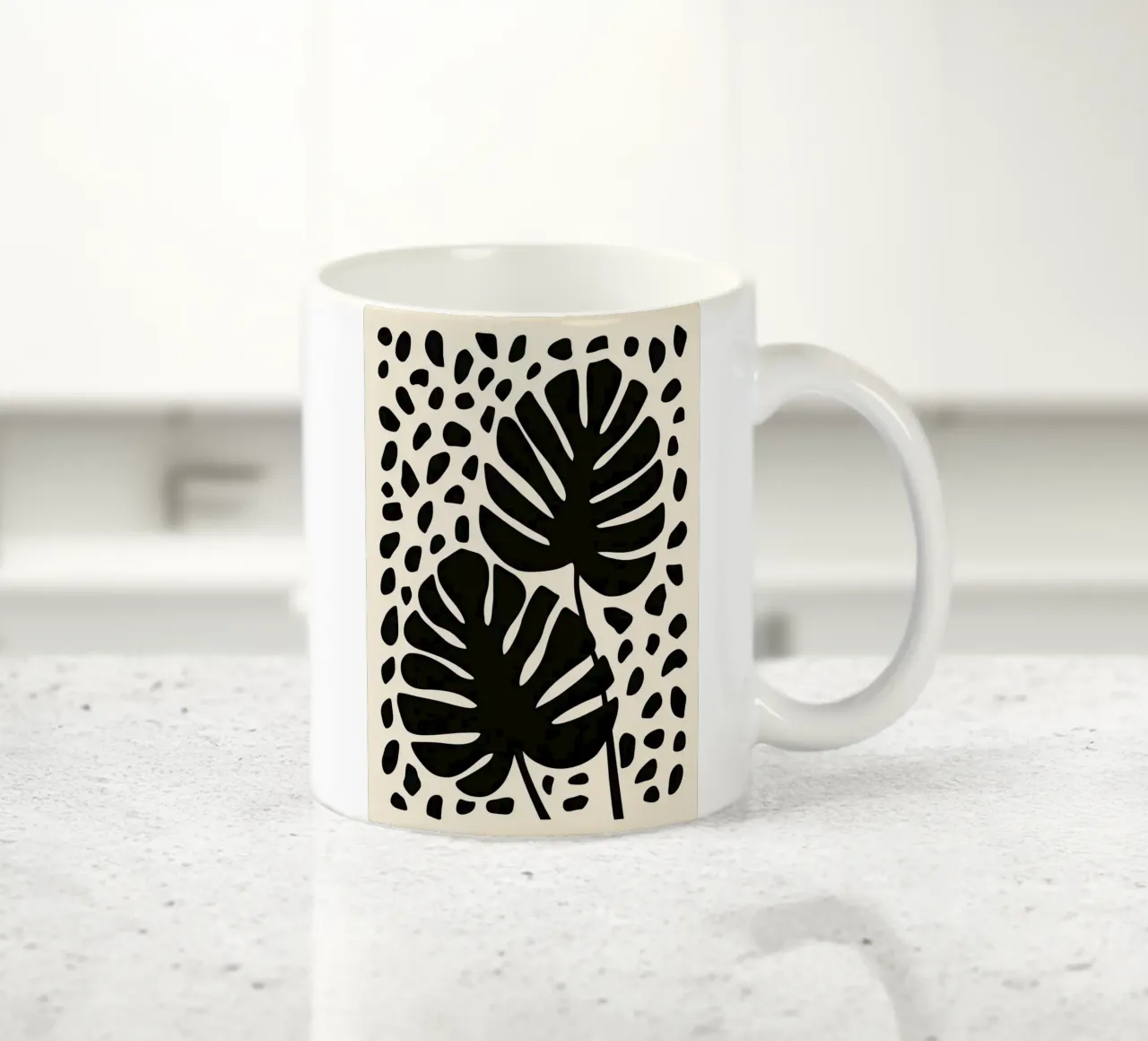 Monstera tazza in ceramica da Imagine