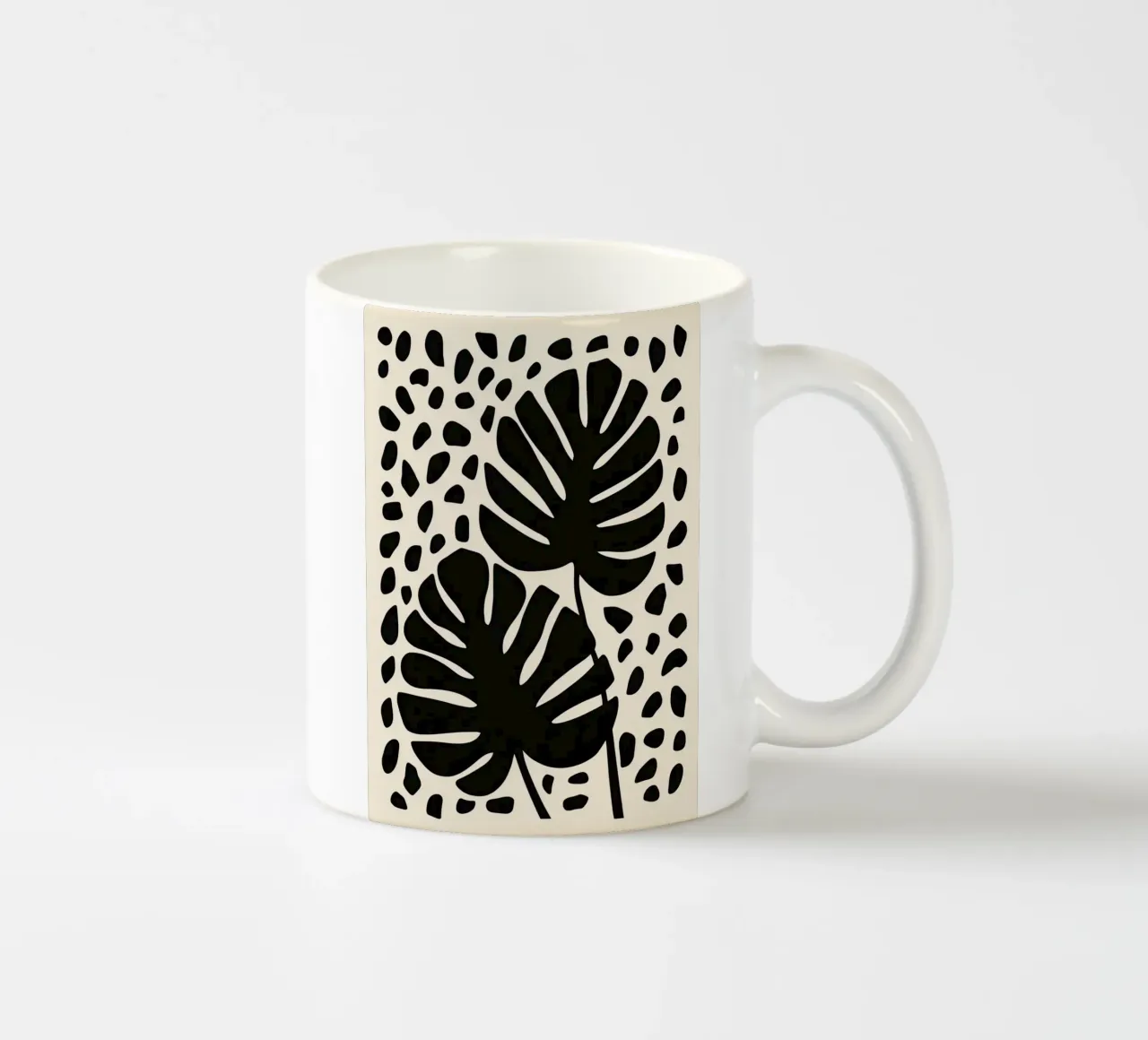 Monstera tazza in ceramica da Imagine