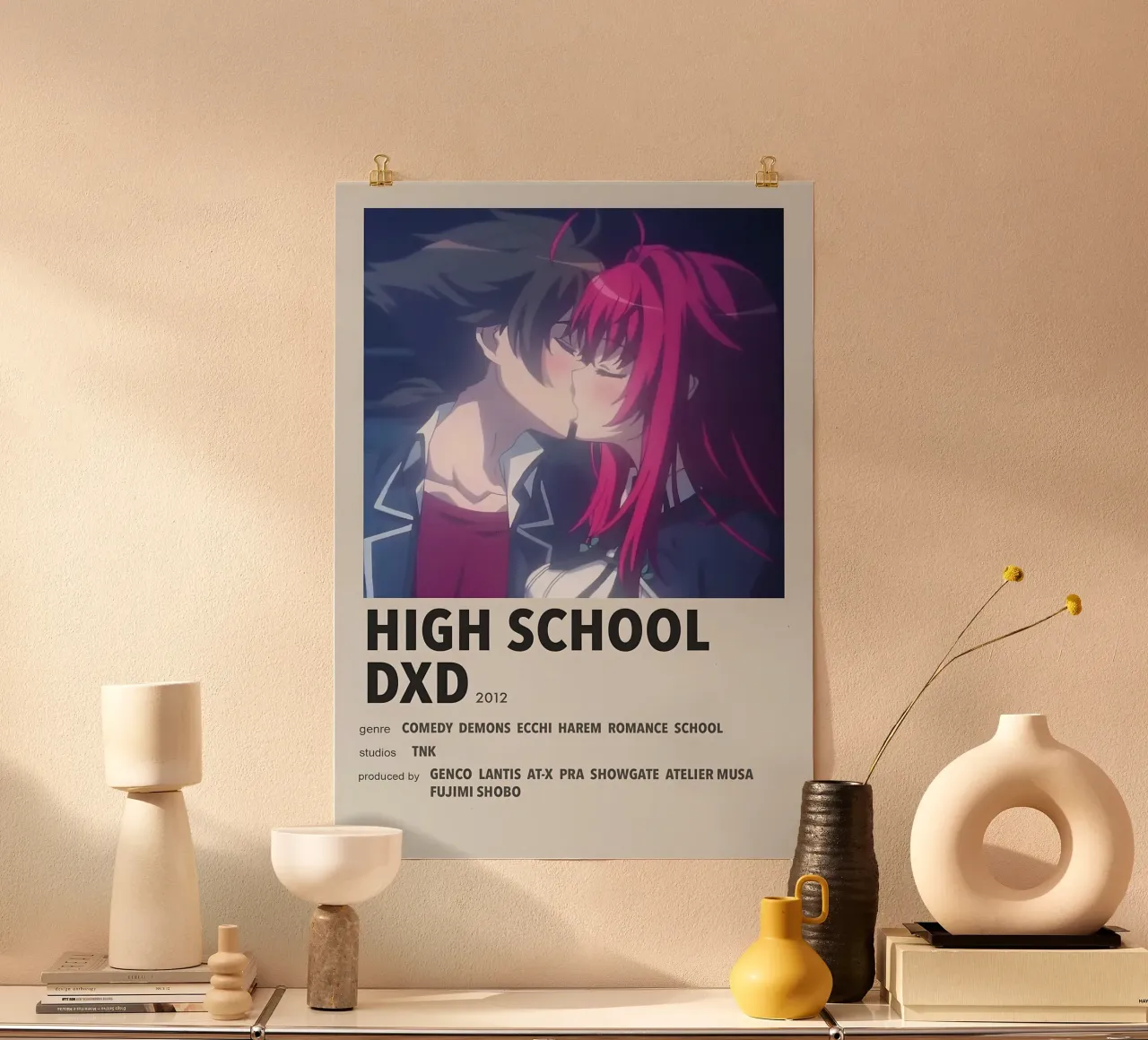 HIGH SCHOOL DXD  2012 poster con telaio in plastica da Totoya