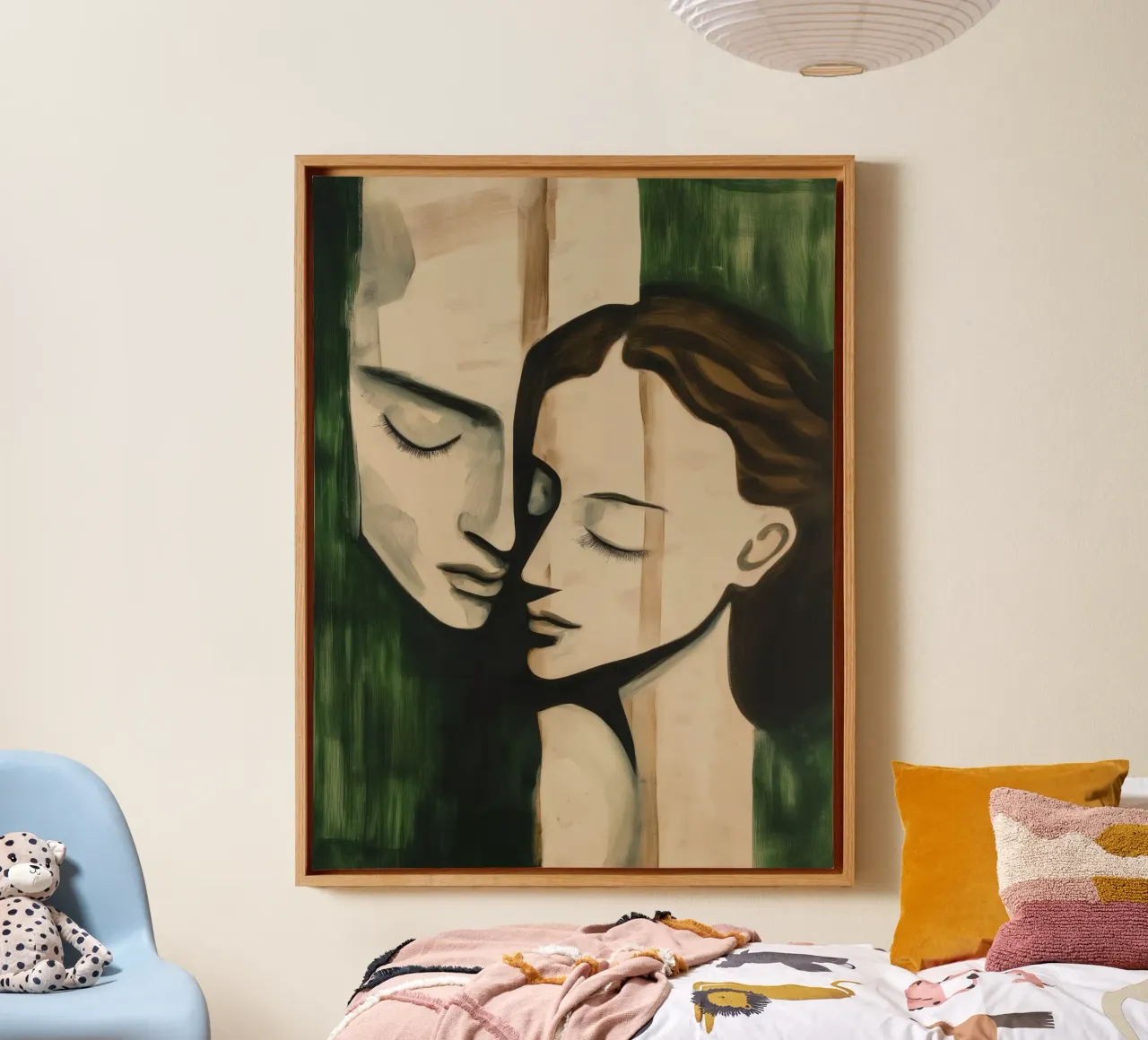 L'amore tela con Cornice a cassetta da Imagine