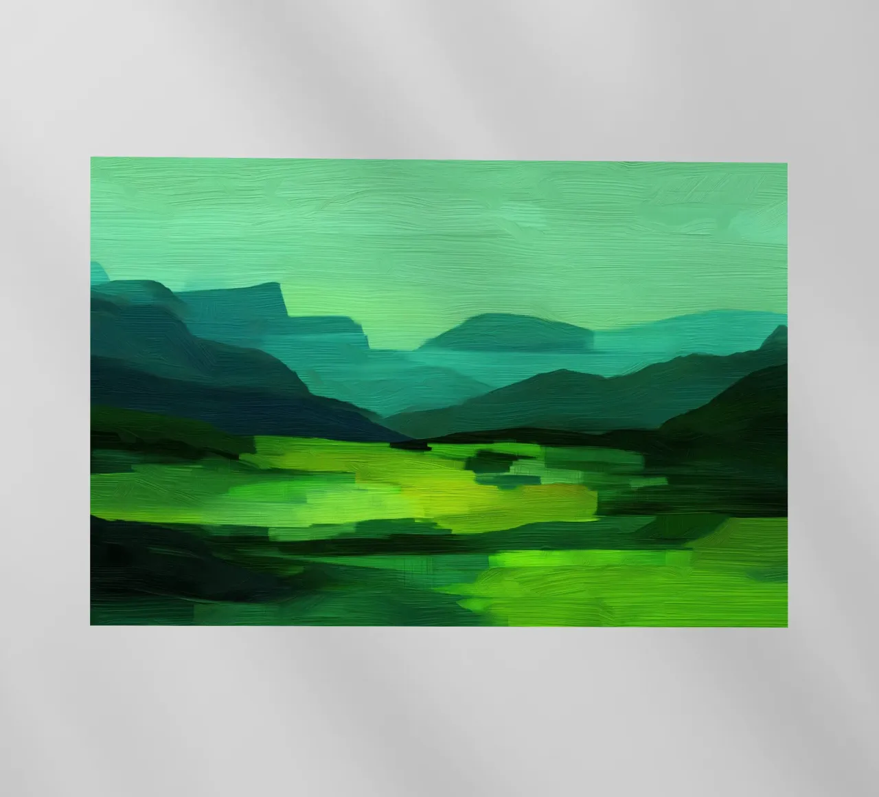 Paesaggio verde astratto pellicola backlit da Imagine