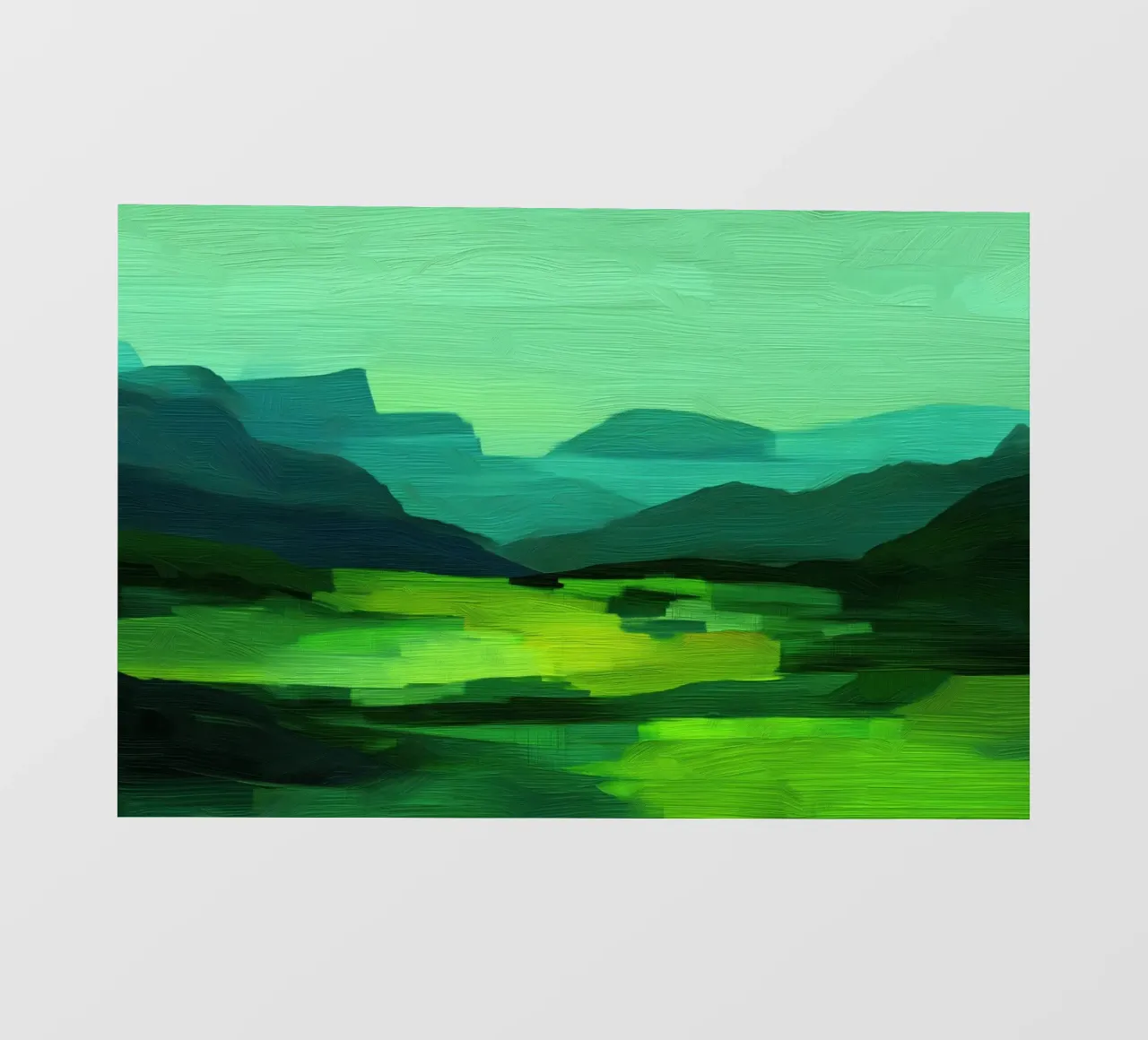 Paesaggio verde astratto pellicola backlit da Imagine