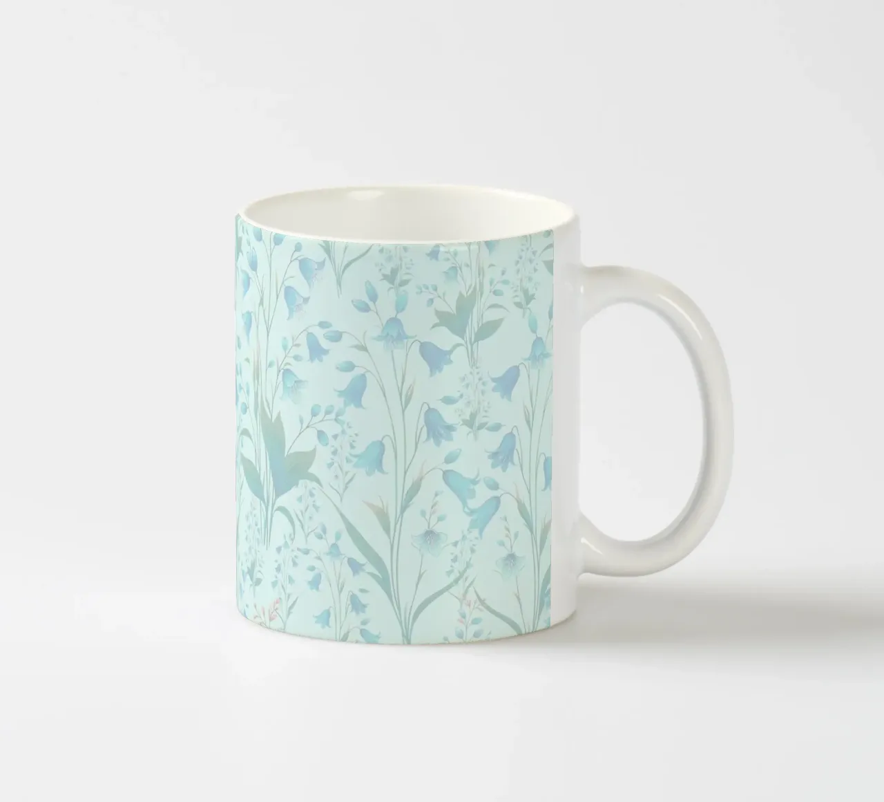 Campanule blu nebbioso tazza in ceramica da SilverPegasus