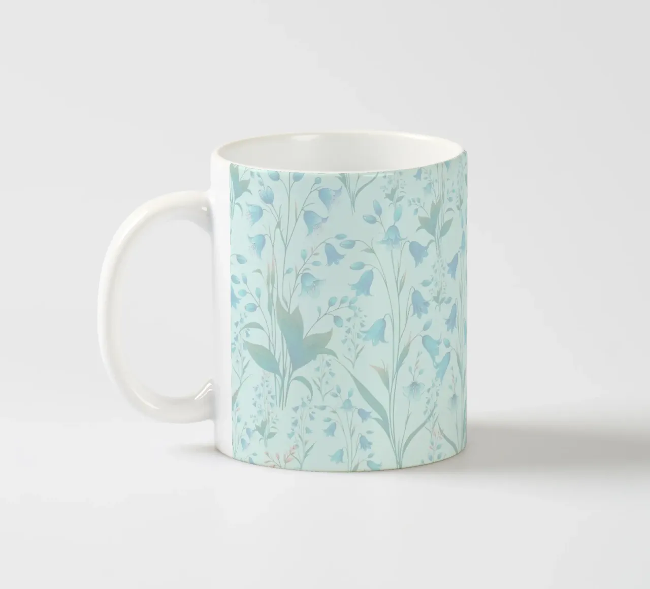 Campanule blu nebbioso tazza in ceramica da SilverPegasus
