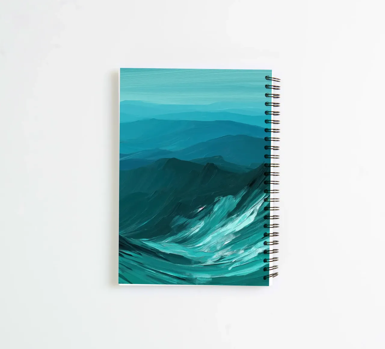 Paisaje azul cuaderno de espiral de Imagine