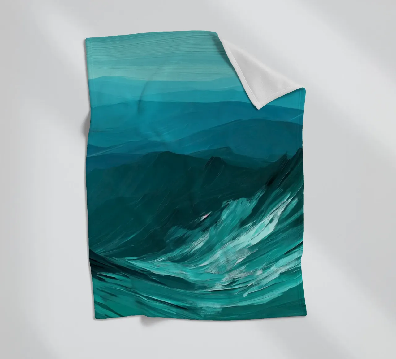Paesaggio blu coperta in pile da Imagine