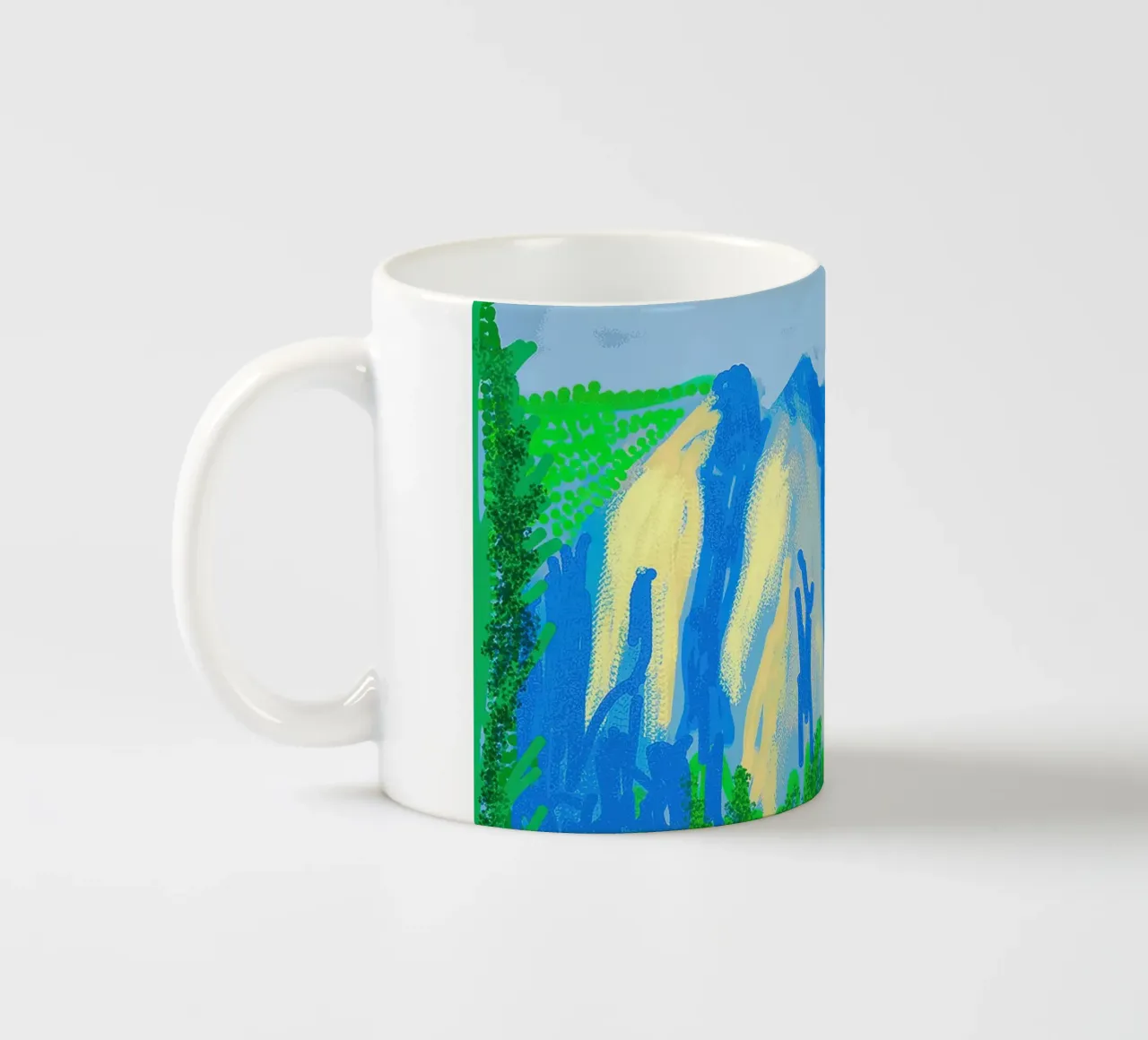Captures Yosemite with mountains ceramic mug by khanrosie