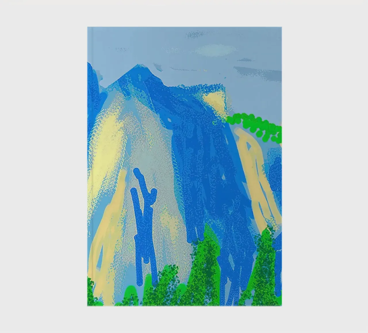 Captures Yosemite with mountains notebook by khanrosie
