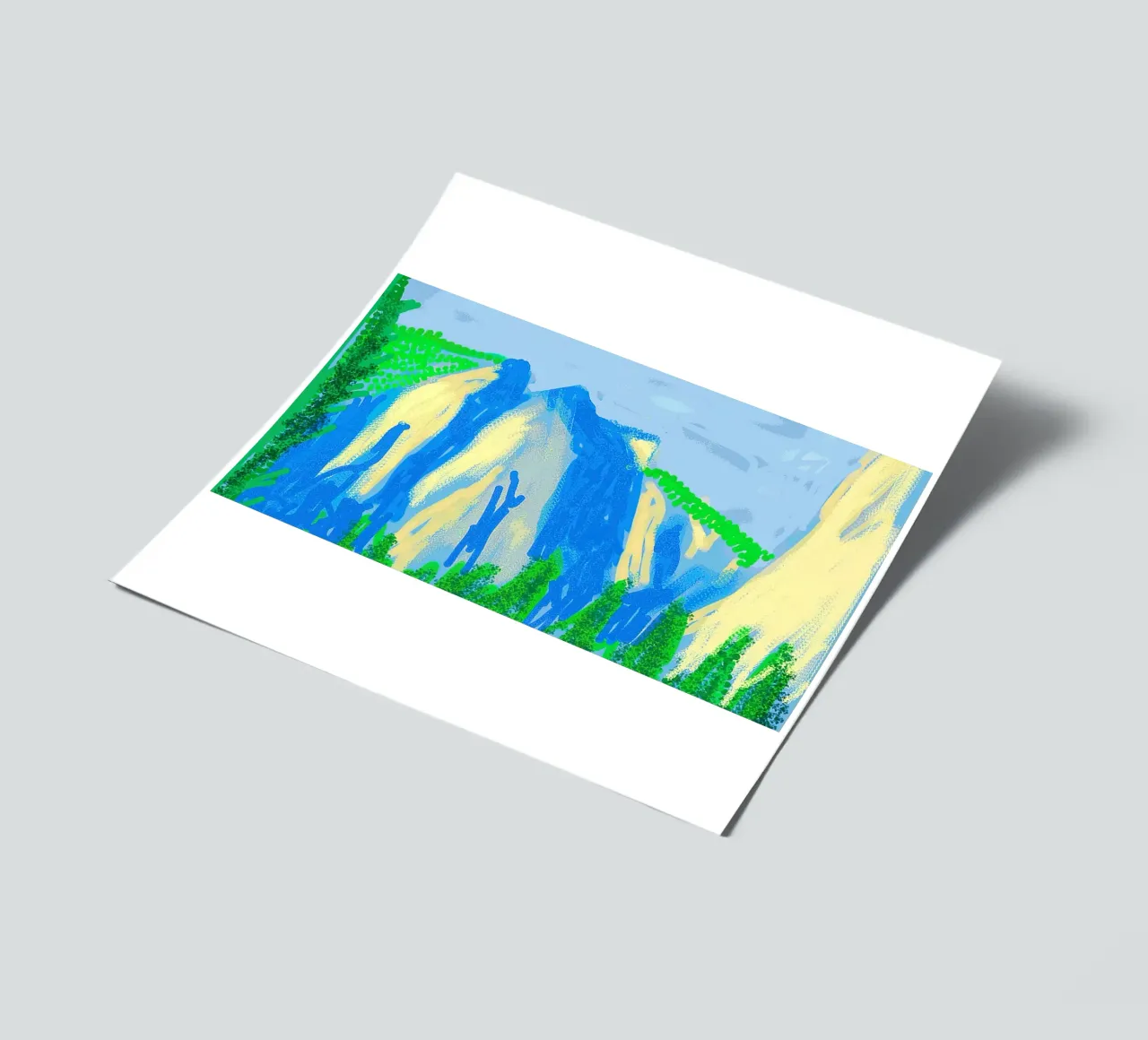 Legt Yosemite met bergen vast stickervel van khanrosie