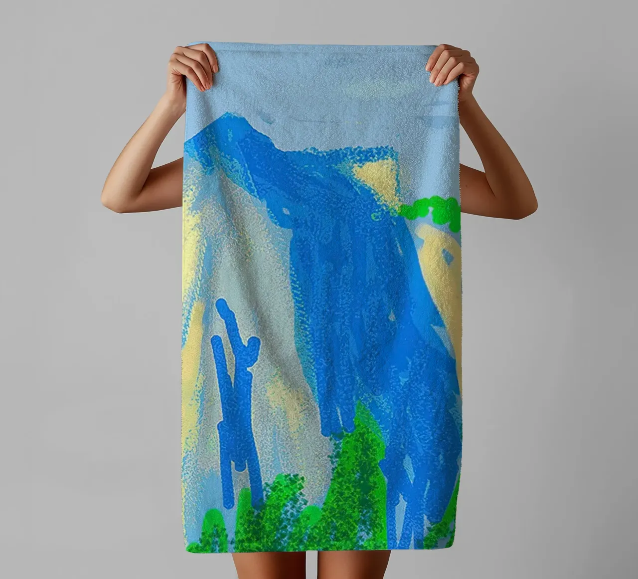 Captures Yosemite with mountains towel by khanrosie