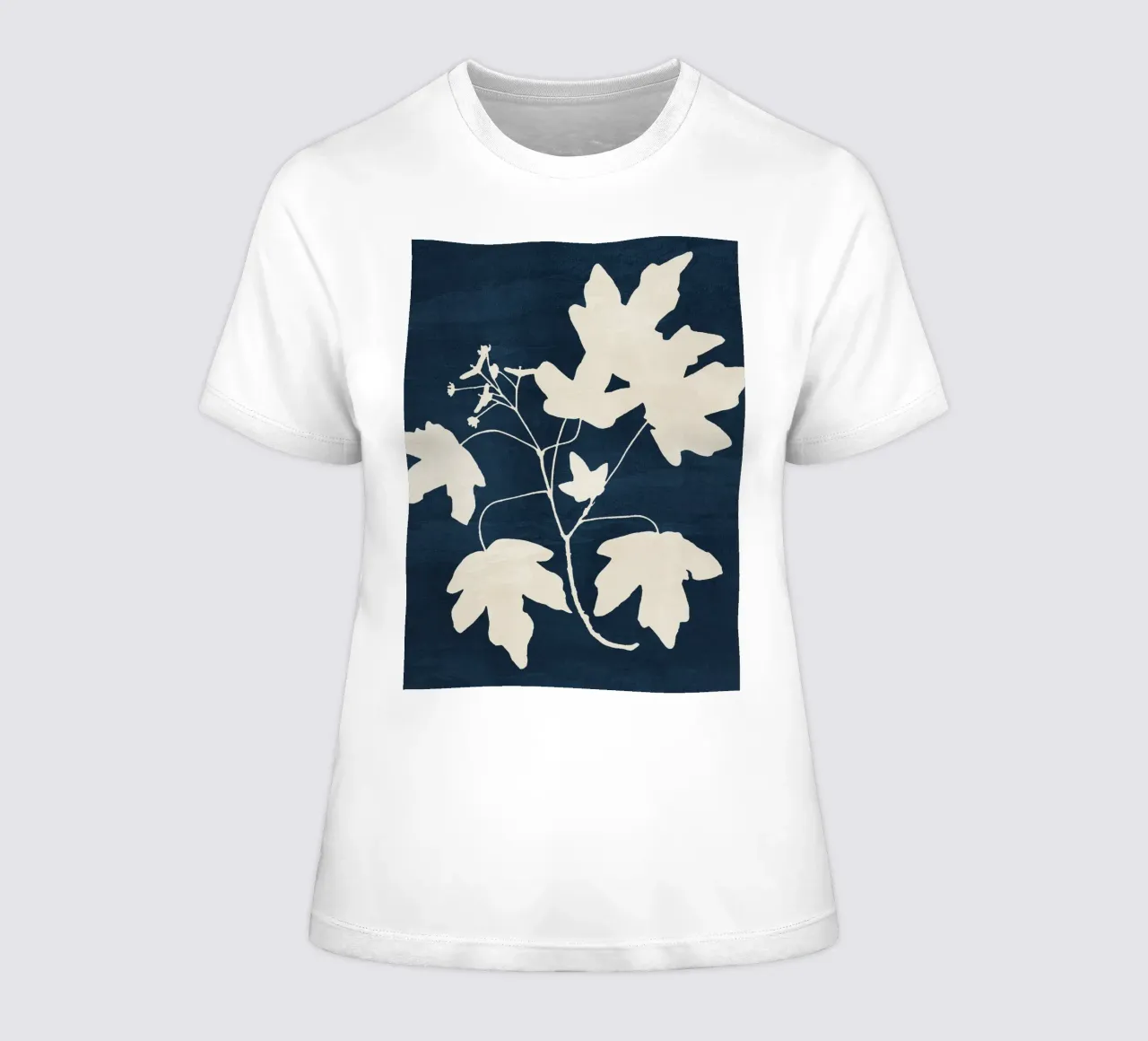 Maple Branch - Blue t-shirt ajusté pour femmes de adrianooliveira