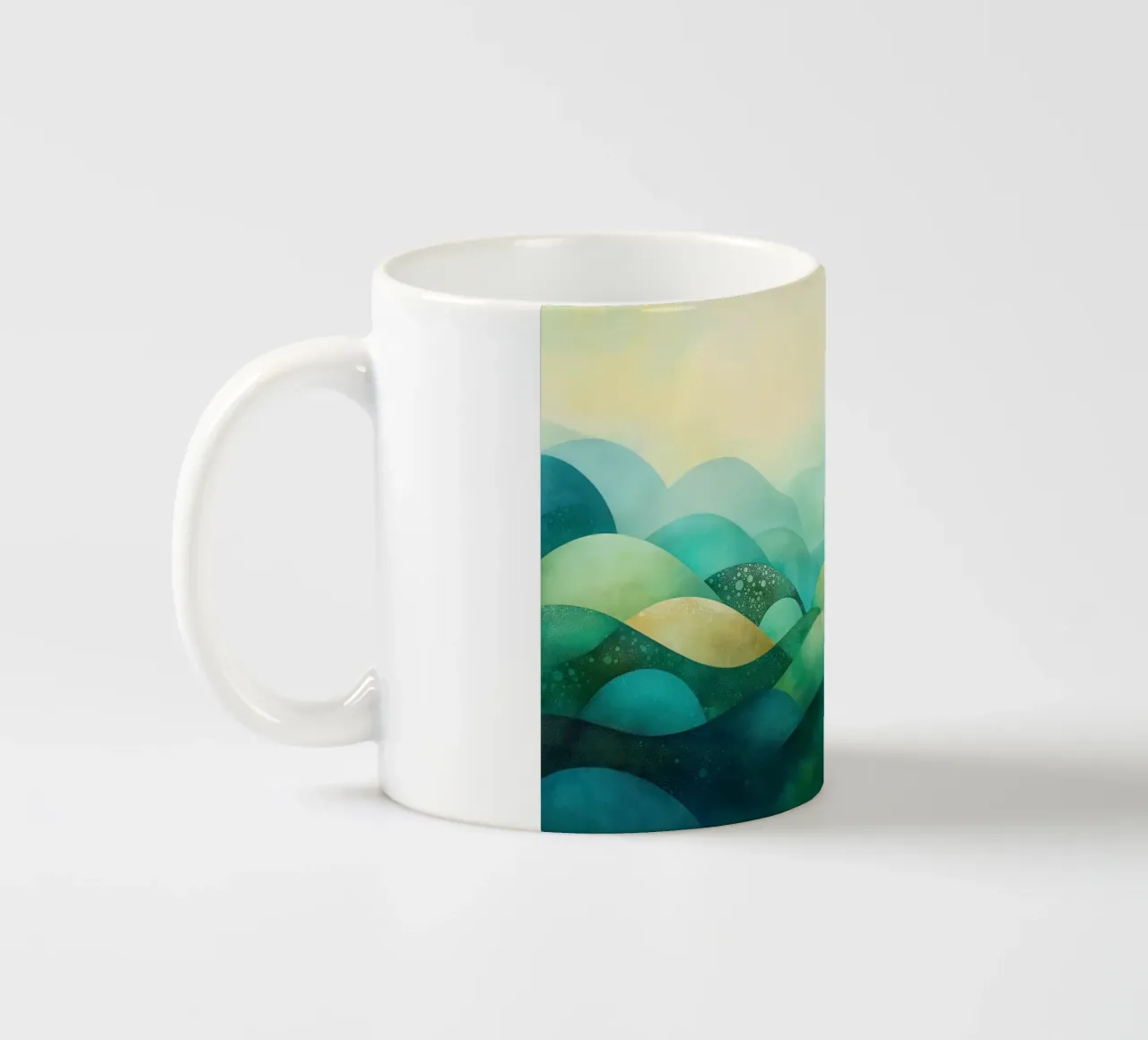 Paesaggio astratto blu tazza in ceramica da Imagine