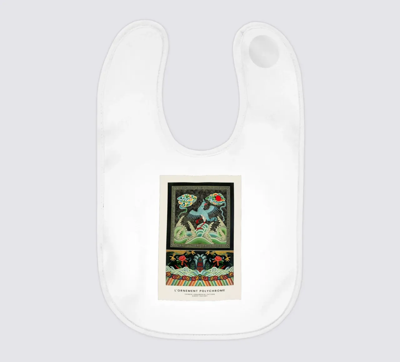 Racinet -  Chinese Ornamental Pattern II bavaglino da Vintage by JUNIQE