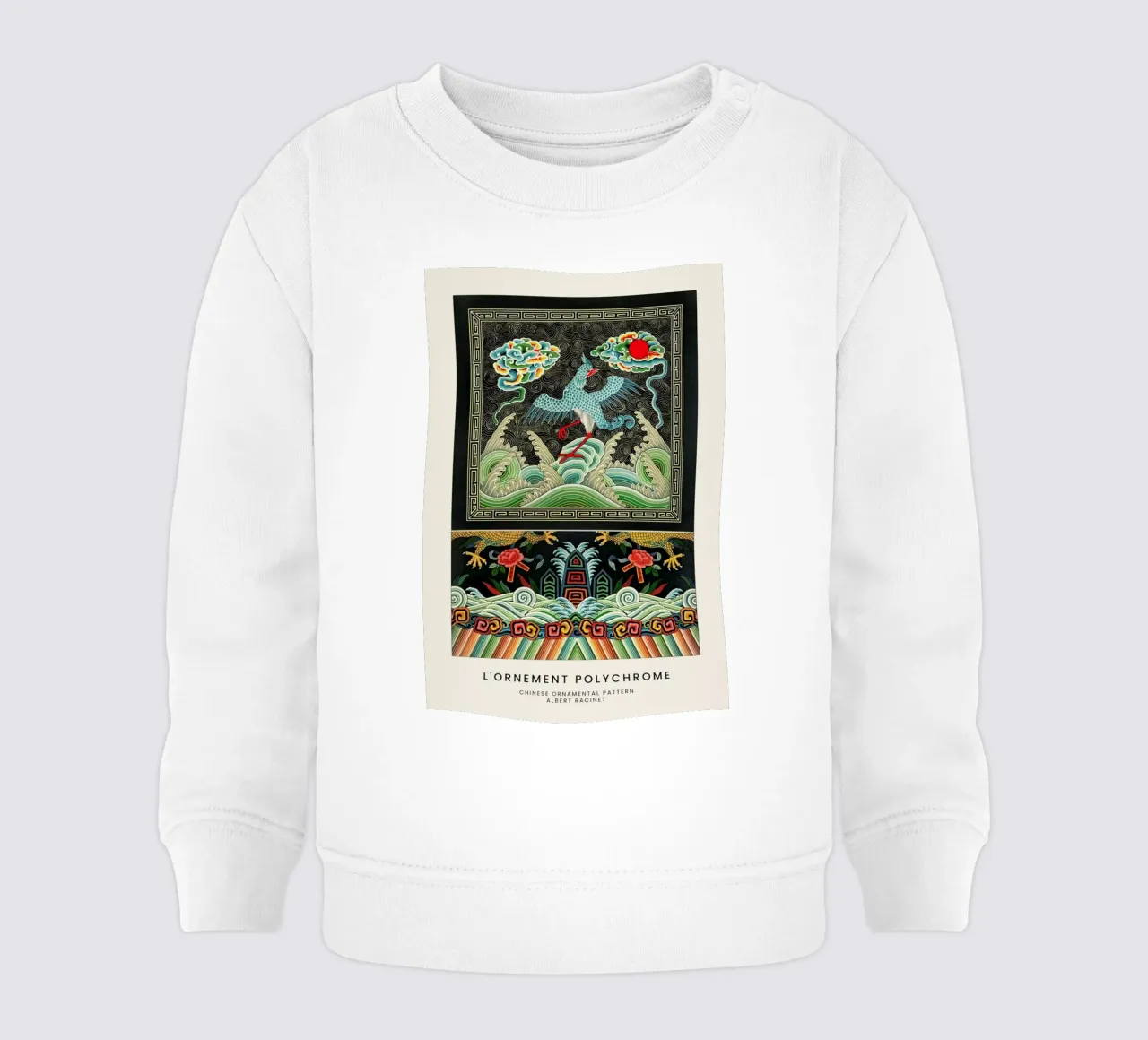 Racinet -  Chinese Ornamental Pattern II felpa neonato da Vintage by JUNIQE