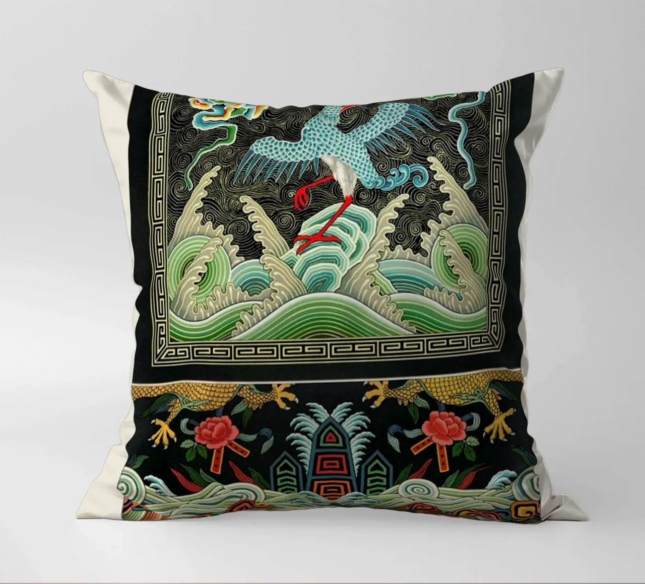Racinet -  Chinese Ornamental Pattern II cuscino da Vintage by JUNIQE