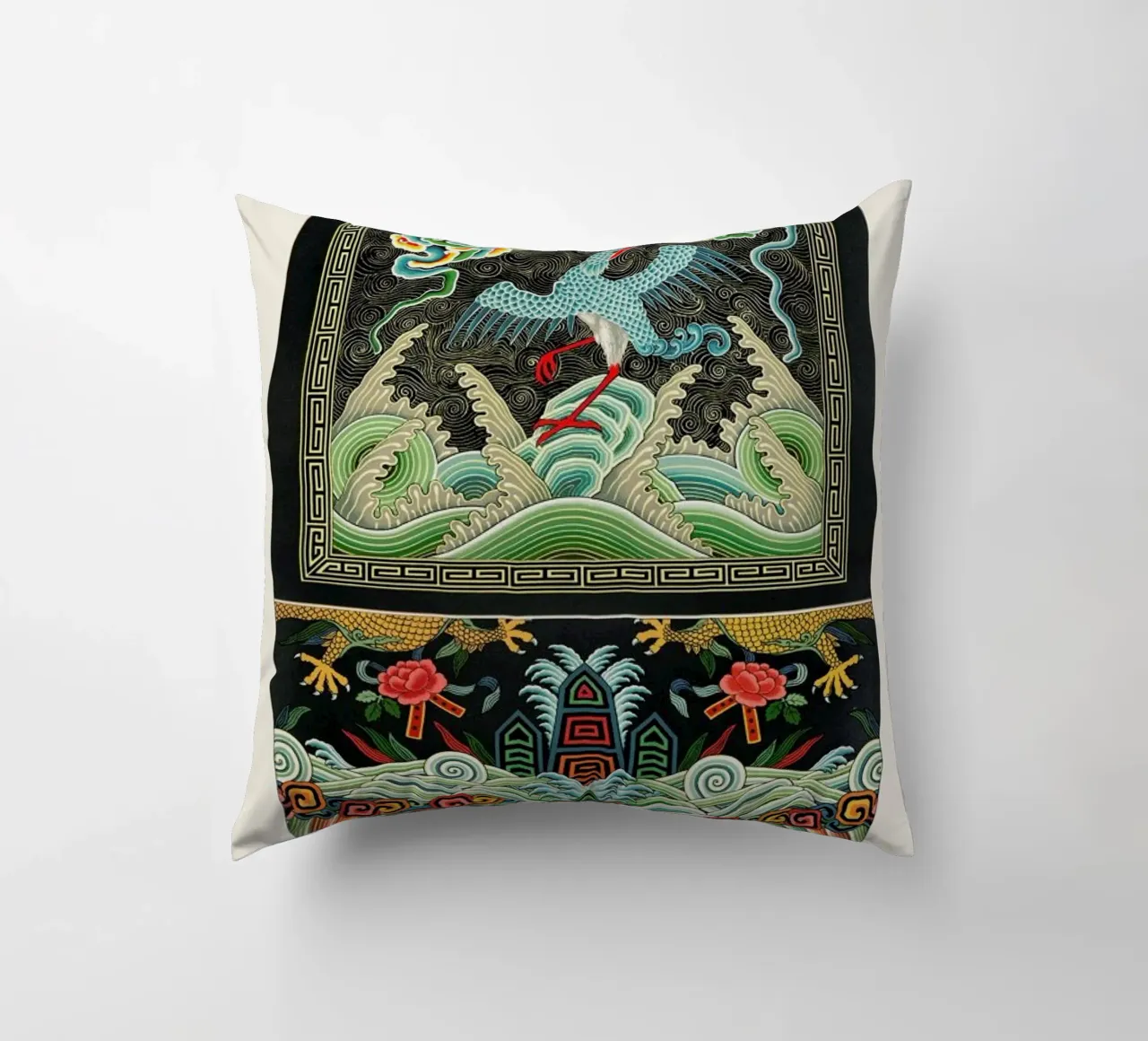 Racinet -  Chinese Ornamental Pattern II cuscino da Vintage by JUNIQE