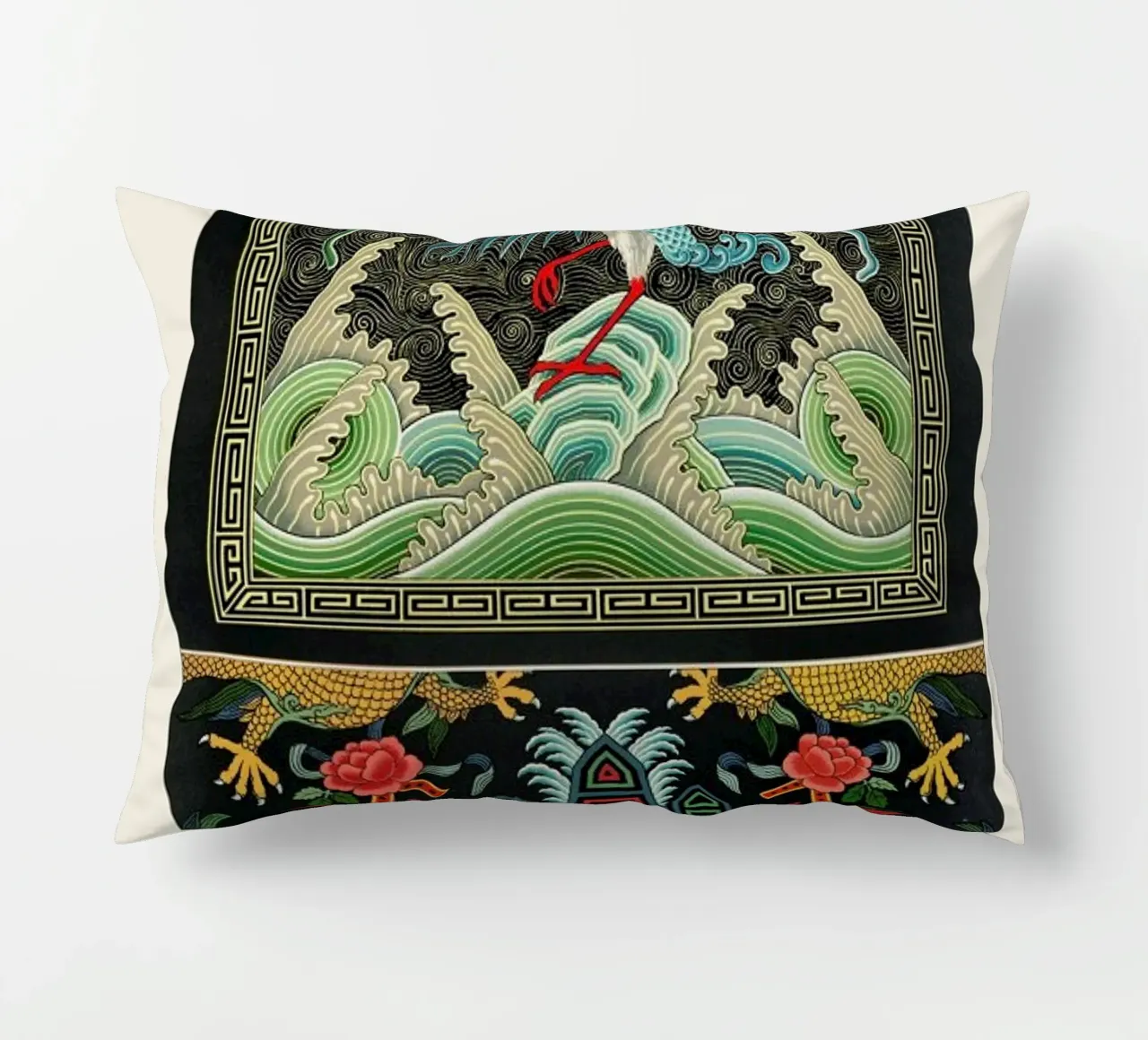 Racinet -  Chinese Ornamental Pattern II cuscino da Vintage by JUNIQE