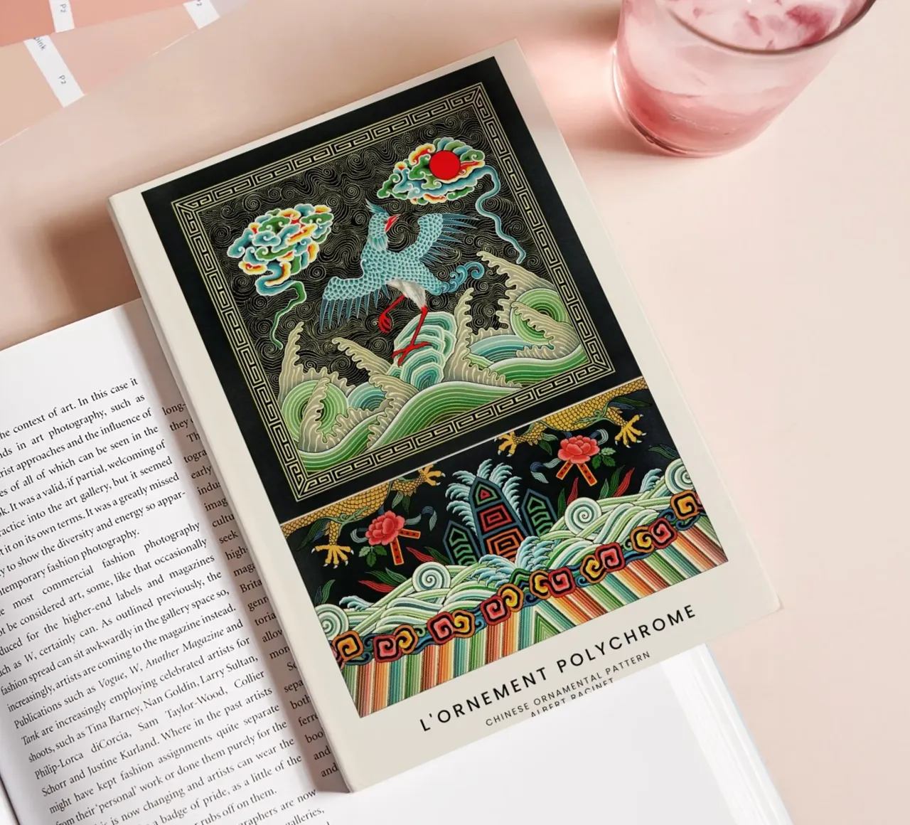 Racinet -  Chinese Ornamental Pattern II notebook by Vintage by JUNIQE