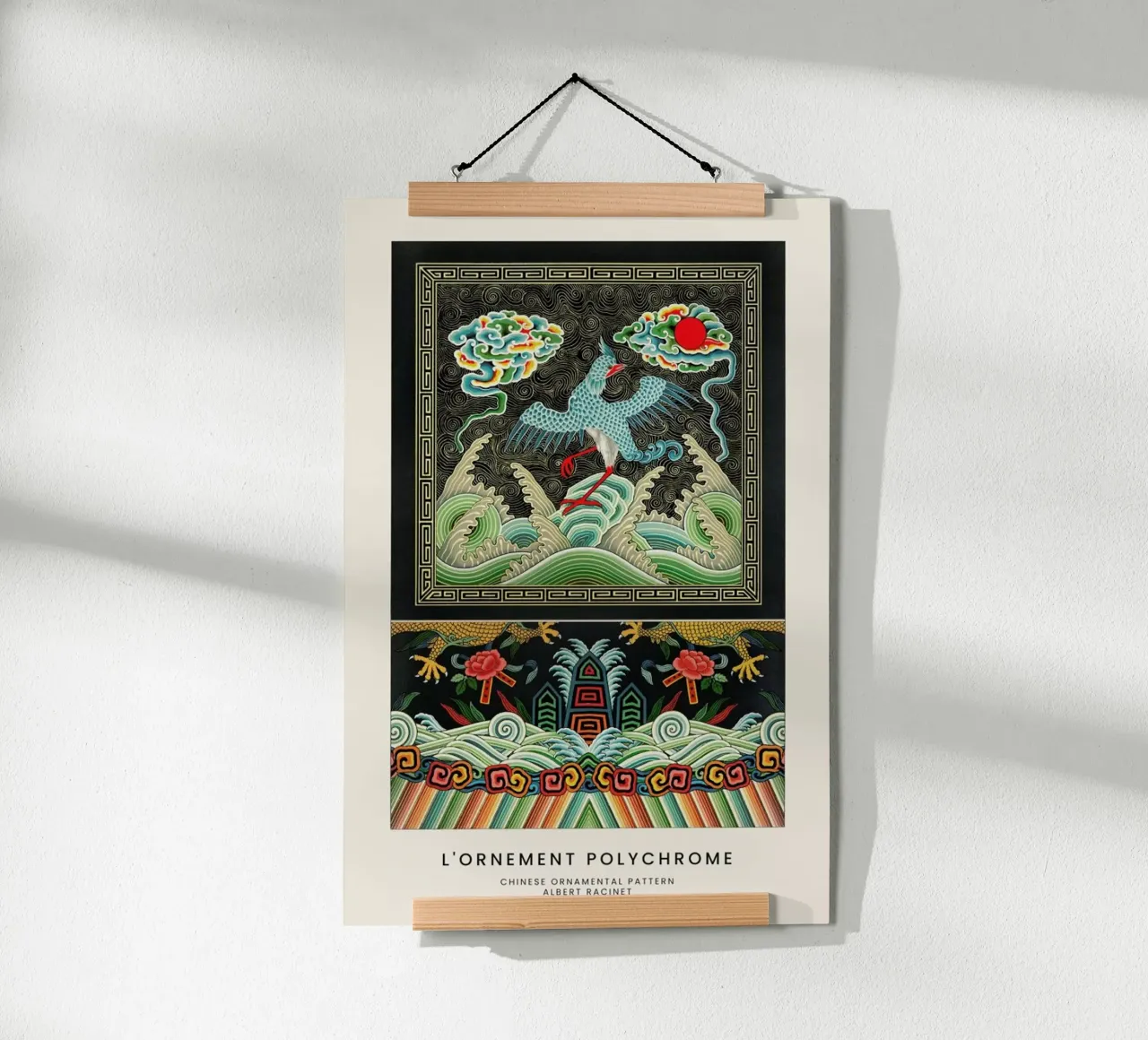 Racinet -  Chinese Ornamental Pattern II carta hahnemühle da Vintage by JUNIQE