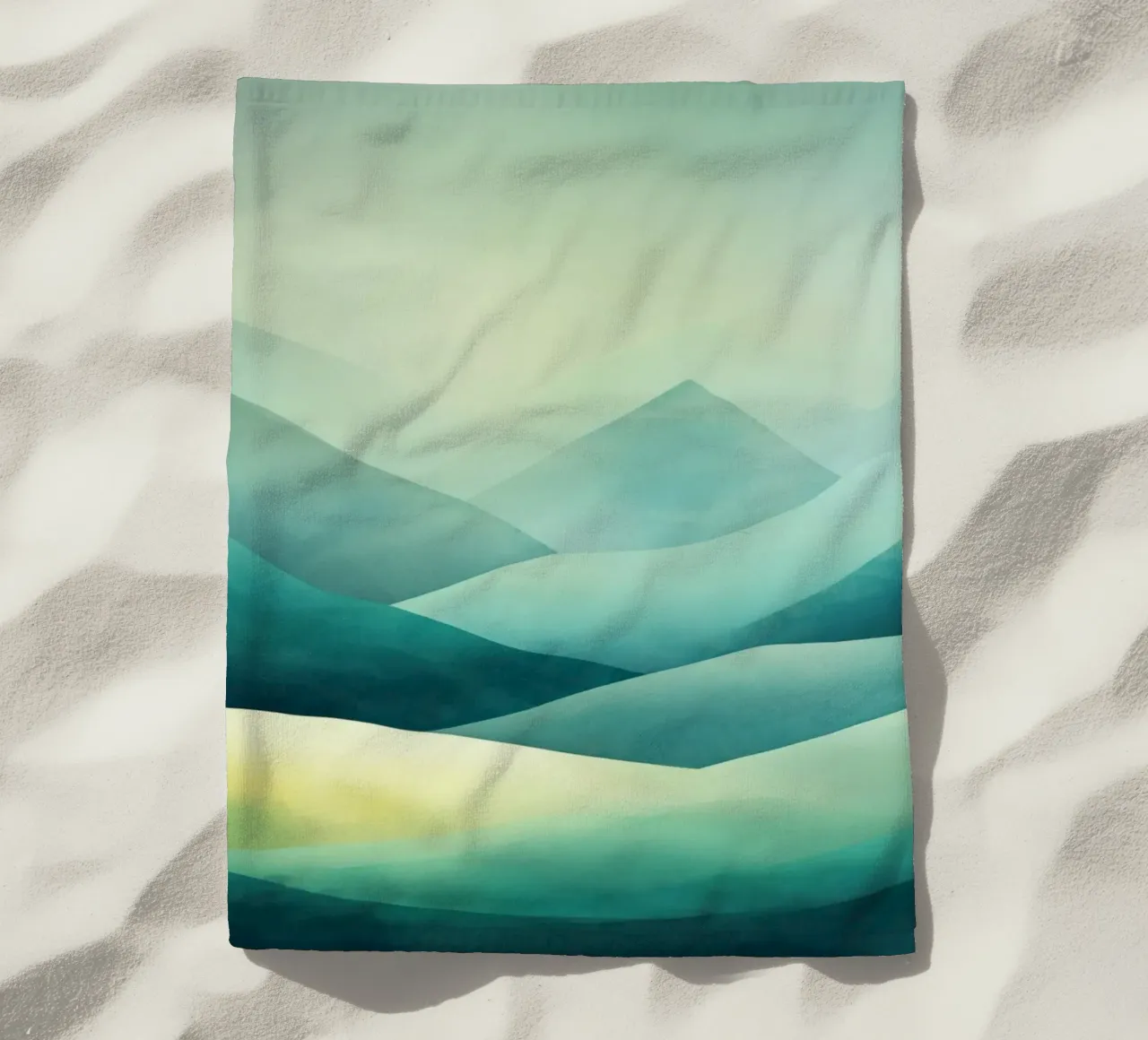 Blue hills beach towel by Imagine