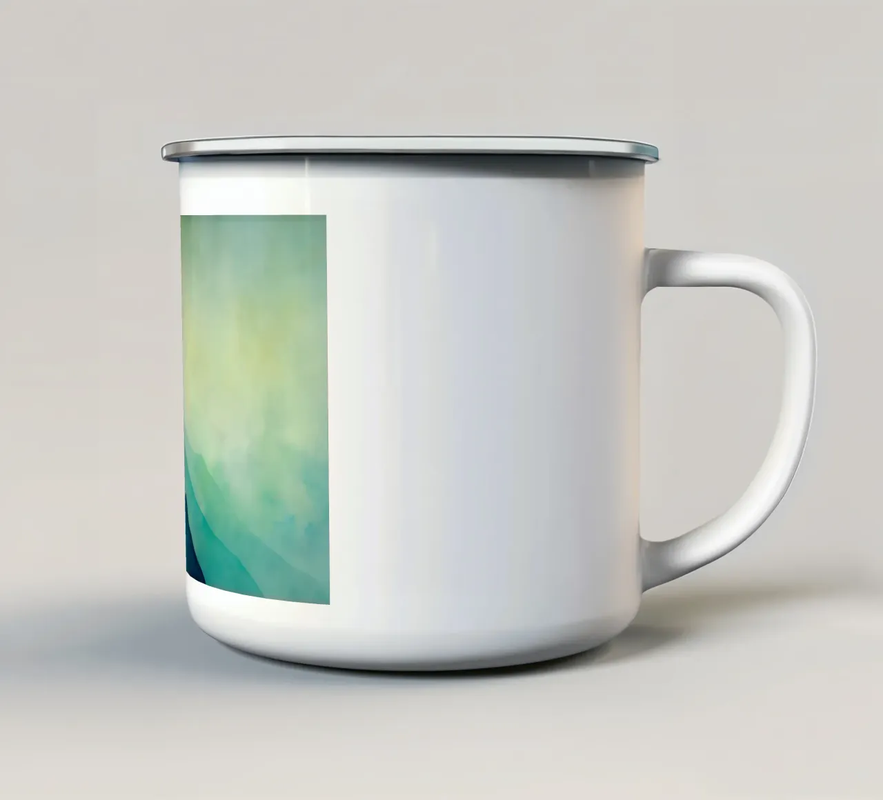 Paesaggio blu tazza in smalto da Imagine