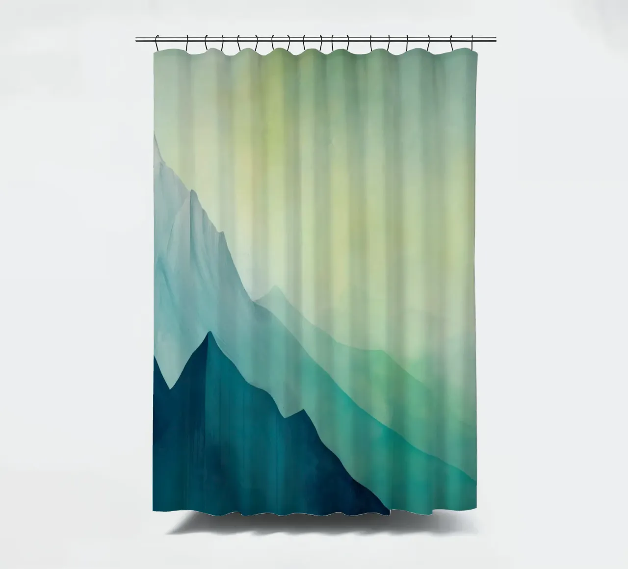 Blue landscape shower curtain by Imagine