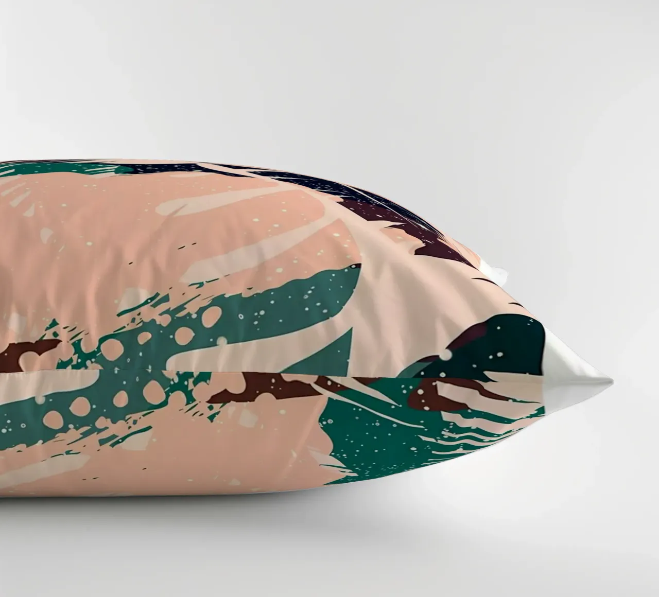 foglie forme astratte puntini fogliame tropicale foglie di palma cuscino da Janine P McGuire
