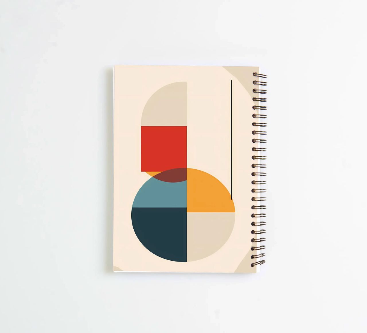 circle square line rectangle geometric shapes symmetry spiral notebook by Janine P McGuire