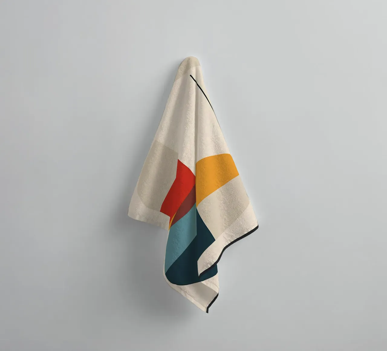 cercle carré ligne rectangle formes géométriques symétrie serviette de bain de Janine P McGuire