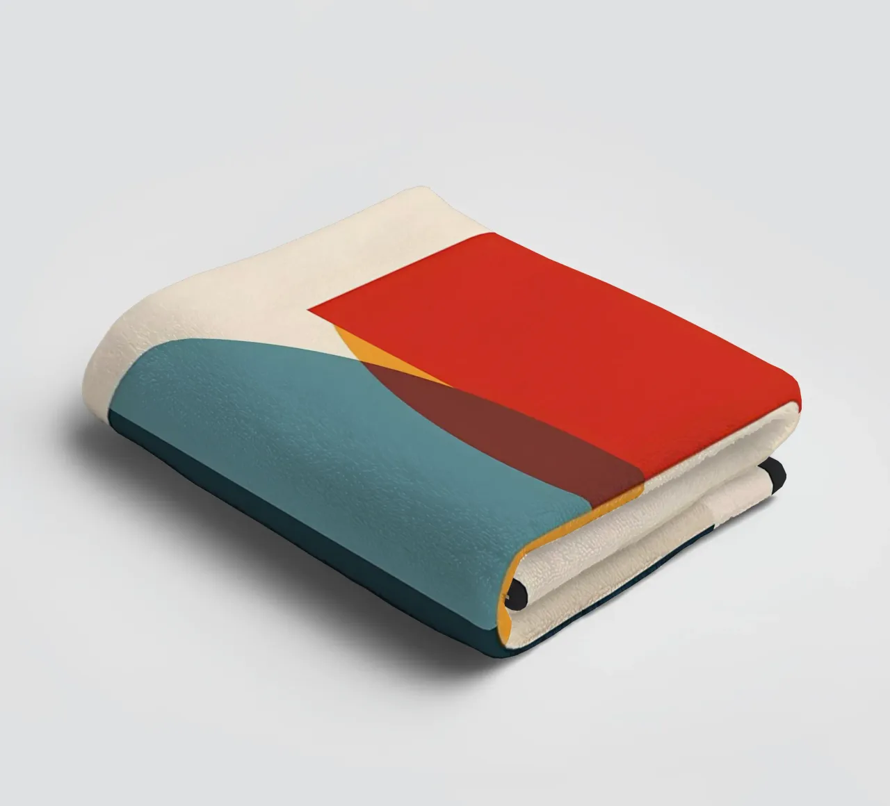 circle square line rectangle geometric shapes symmetry towel by Janine P McGuire