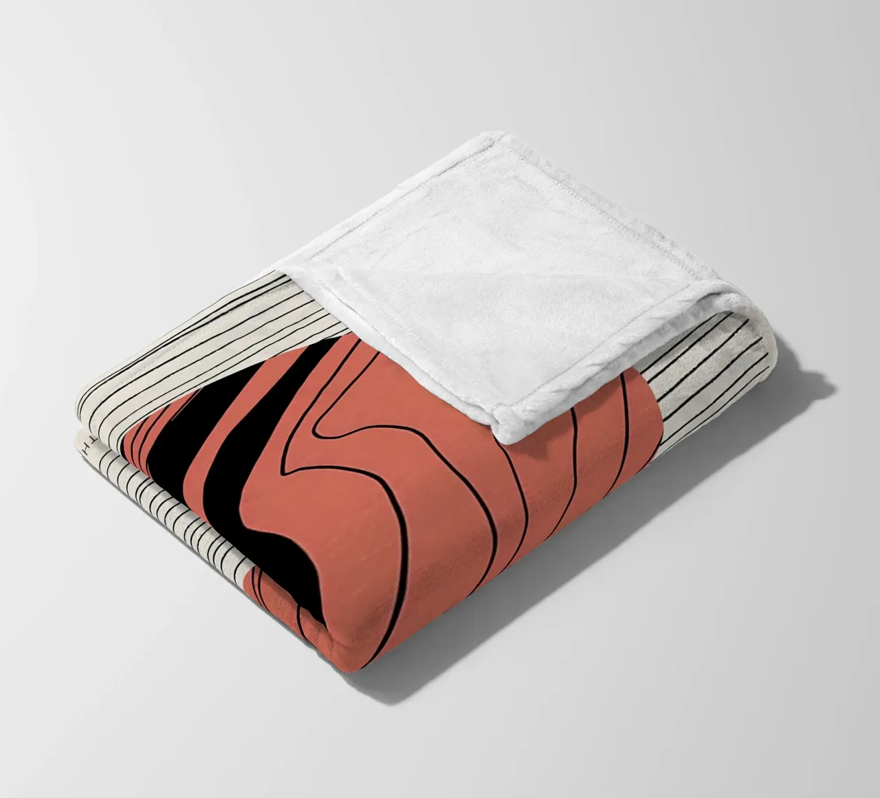 Mars physical energy planet lines circle waves fleece blanket by Janine P McGuire