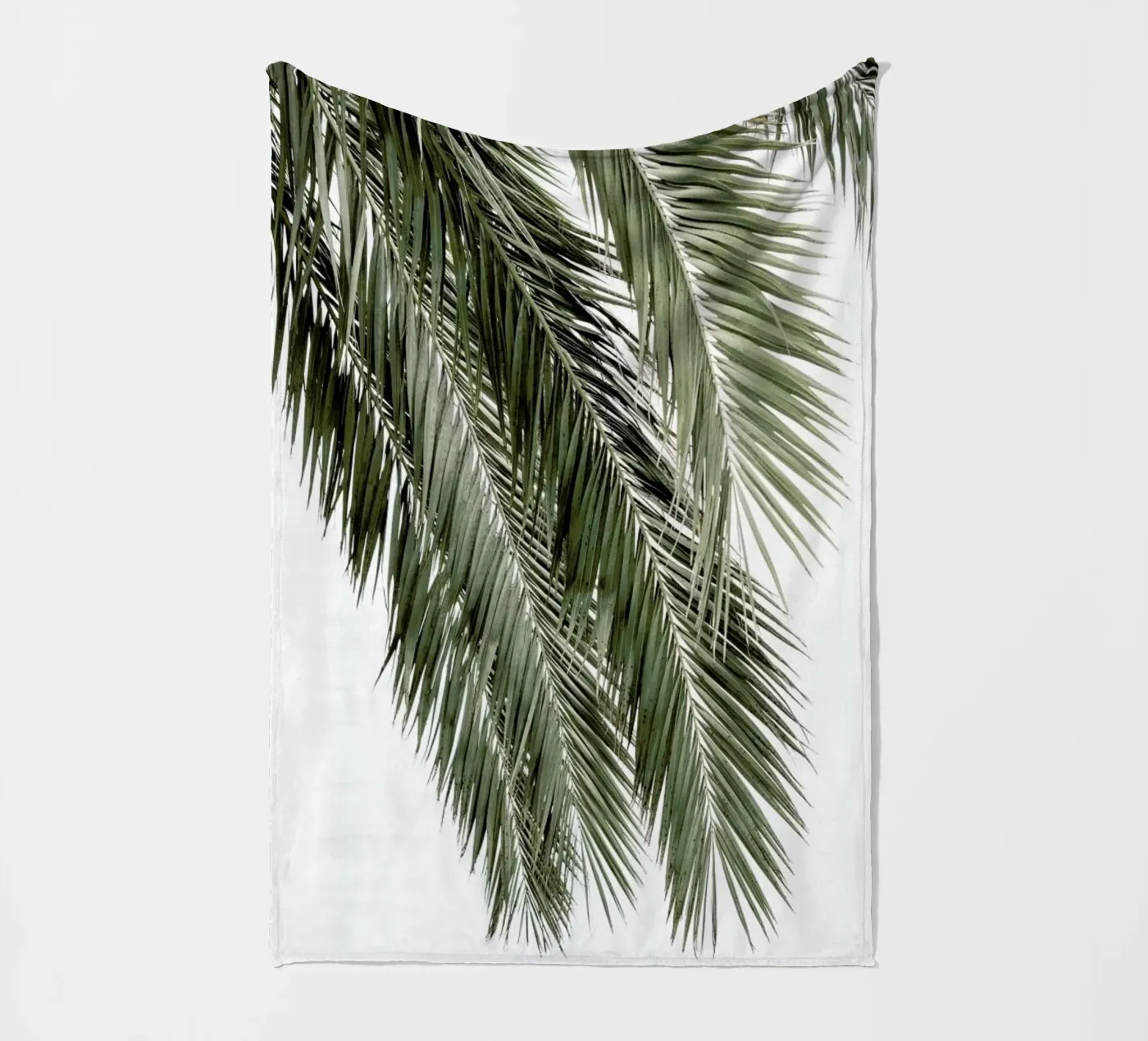 Palms fleece blanket by Victoria Frost