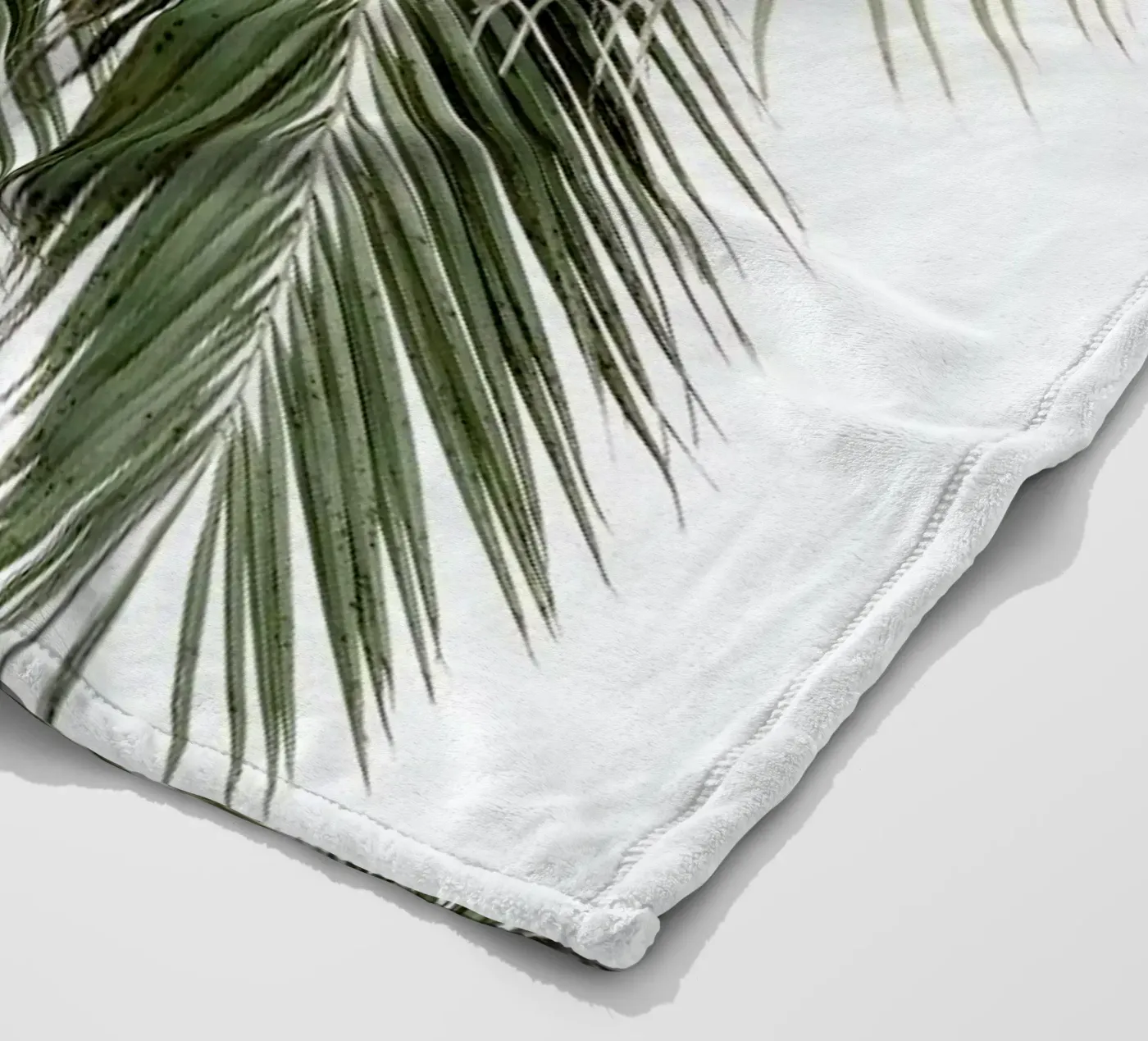 Palms fleece blanket by Victoria Frost