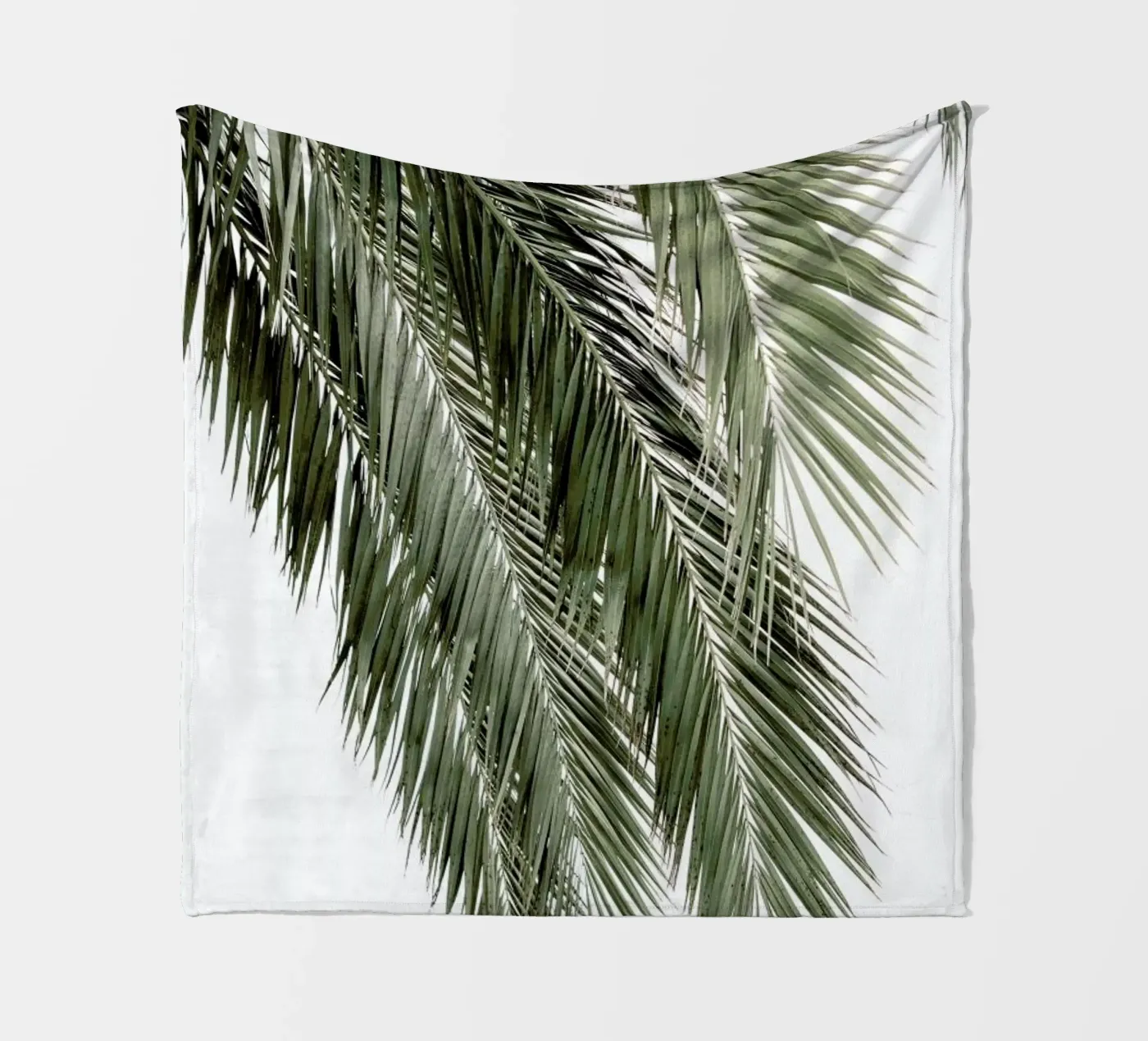 Palms fleece blanket by Victoria Frost