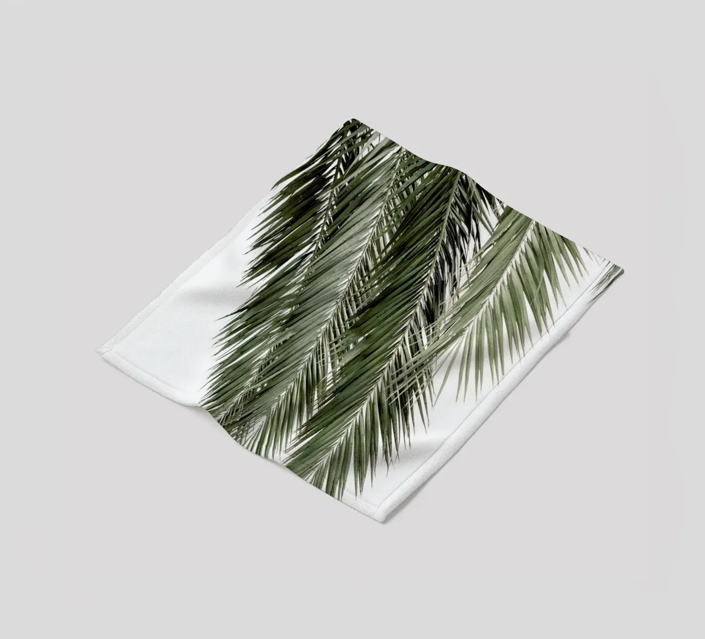 Palms fleece blanket by Victoria Frost