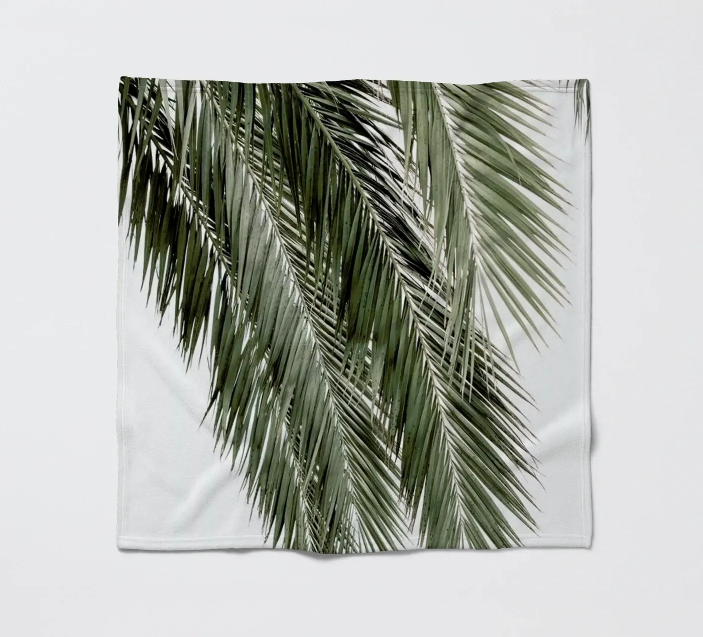 Palms fleece blanket by Victoria Frost