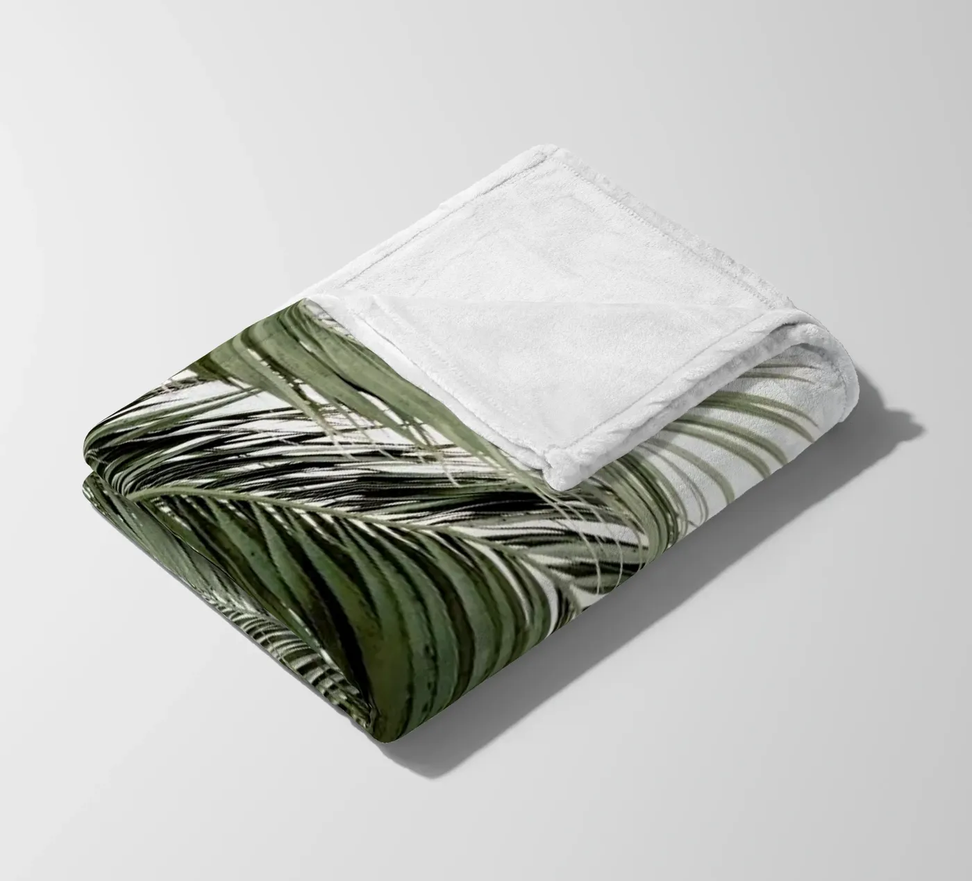 Palms fleece blanket by Victoria Frost