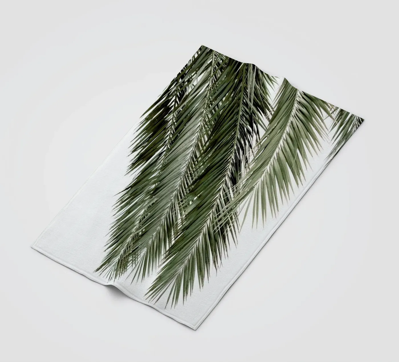 Palms fleece blanket by Victoria Frost