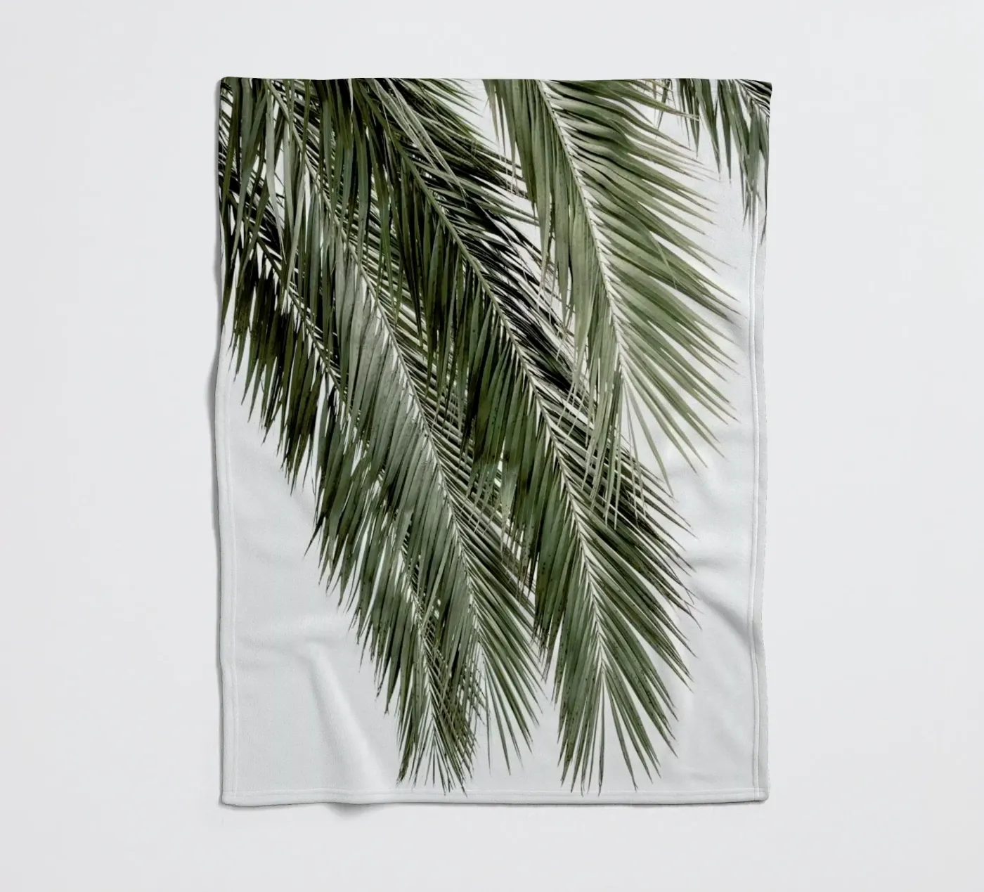 Palms fleece blanket by Victoria Frost