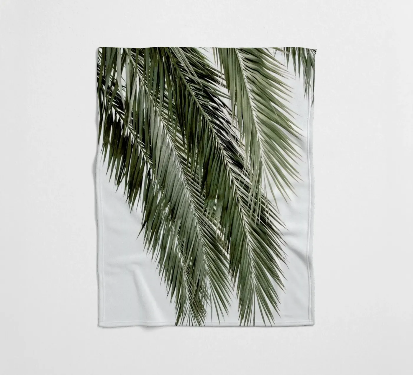 Palms fleece blanket by Victoria Frost