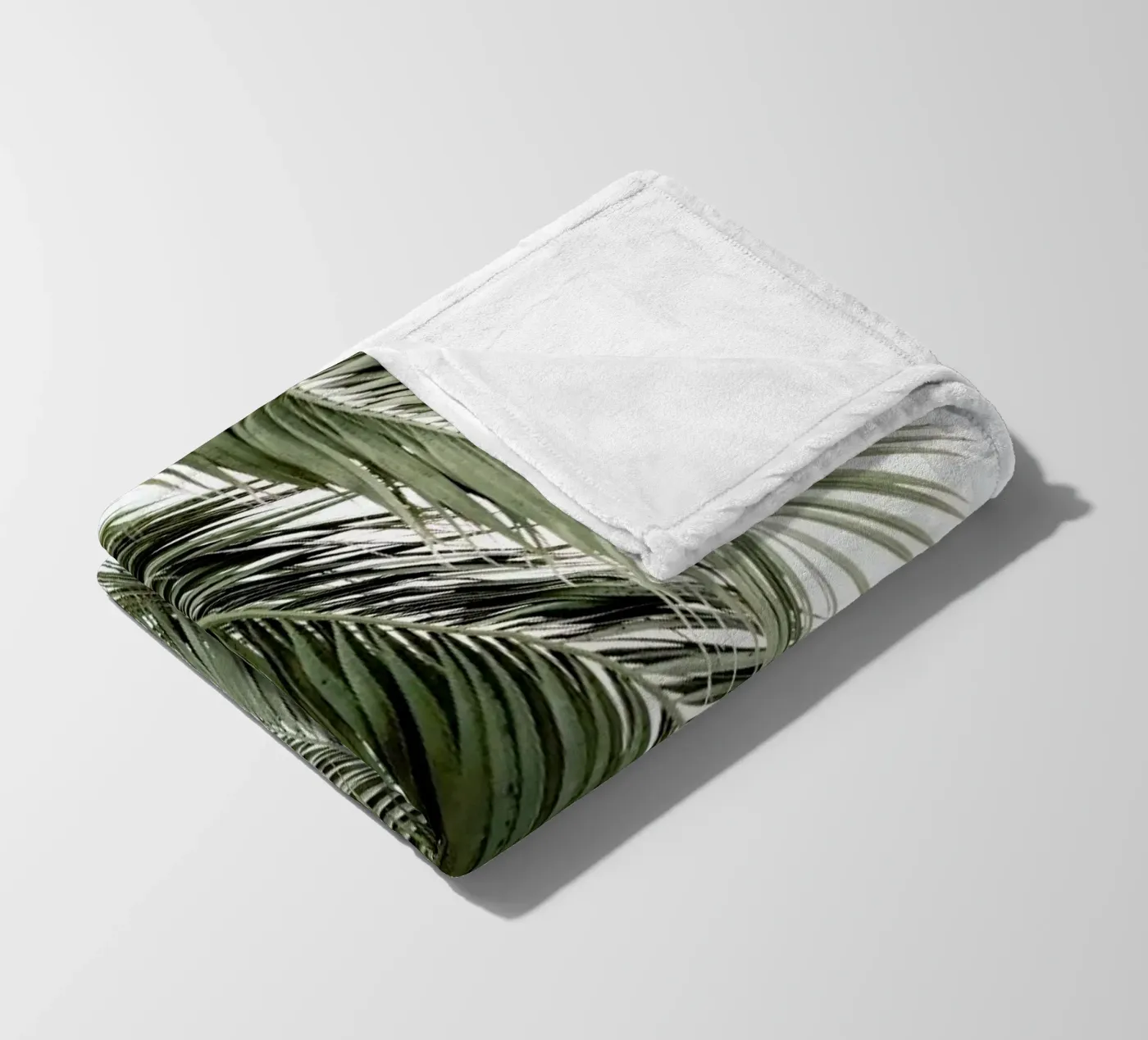 Palms fleece blanket by Victoria Frost