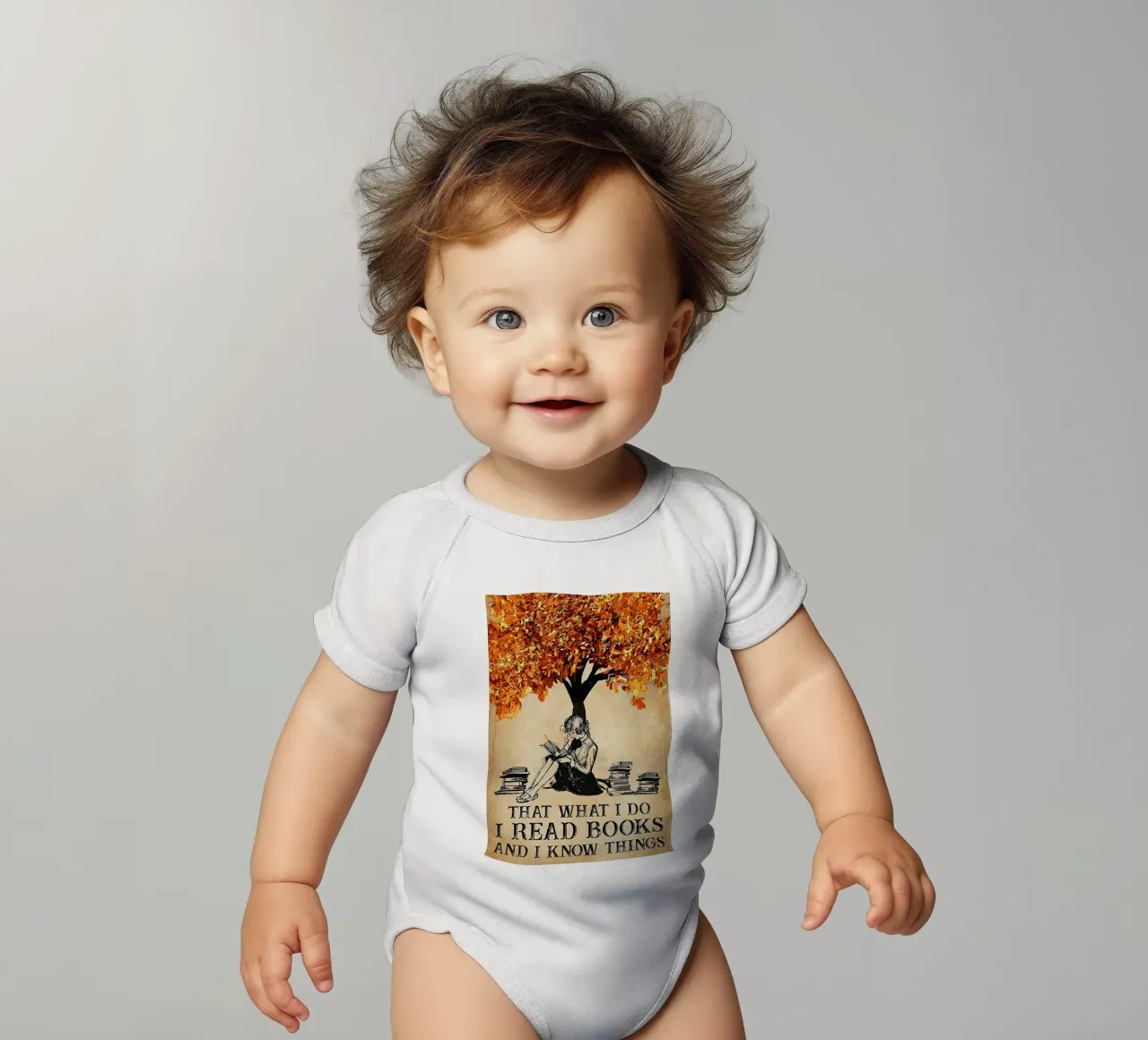 Girl That's What I Do I Read Books And I Know Things Kurzarm Babybody von Aaronshop