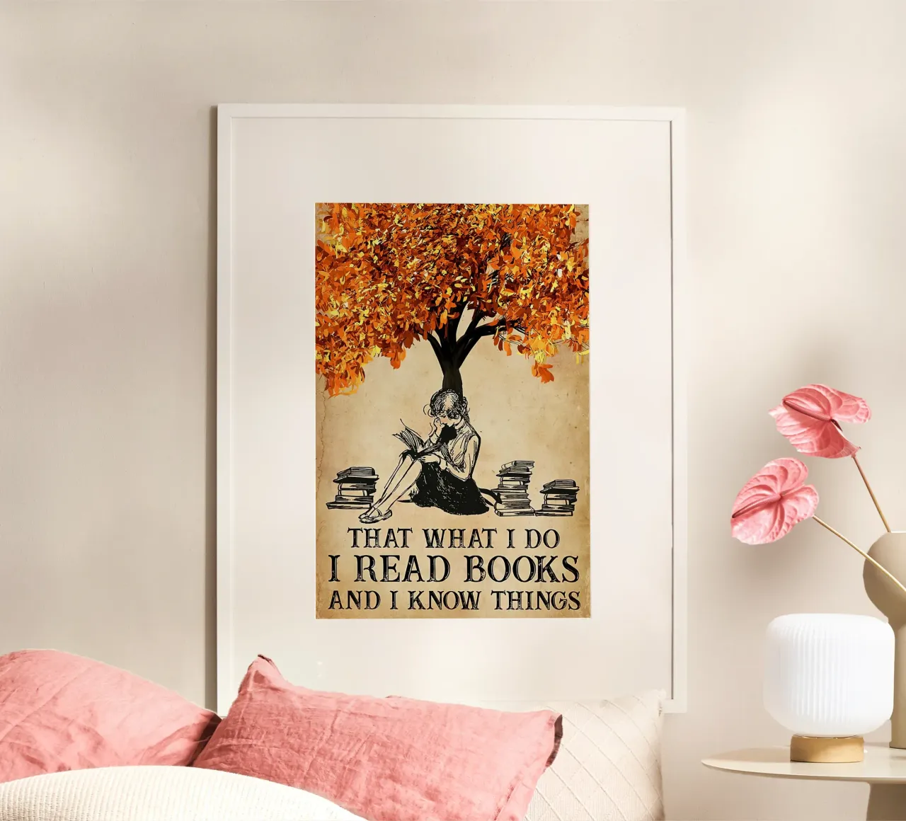 Girl That's What I Do I Read Books And I Know Things Hahnemühle von Aaronshop